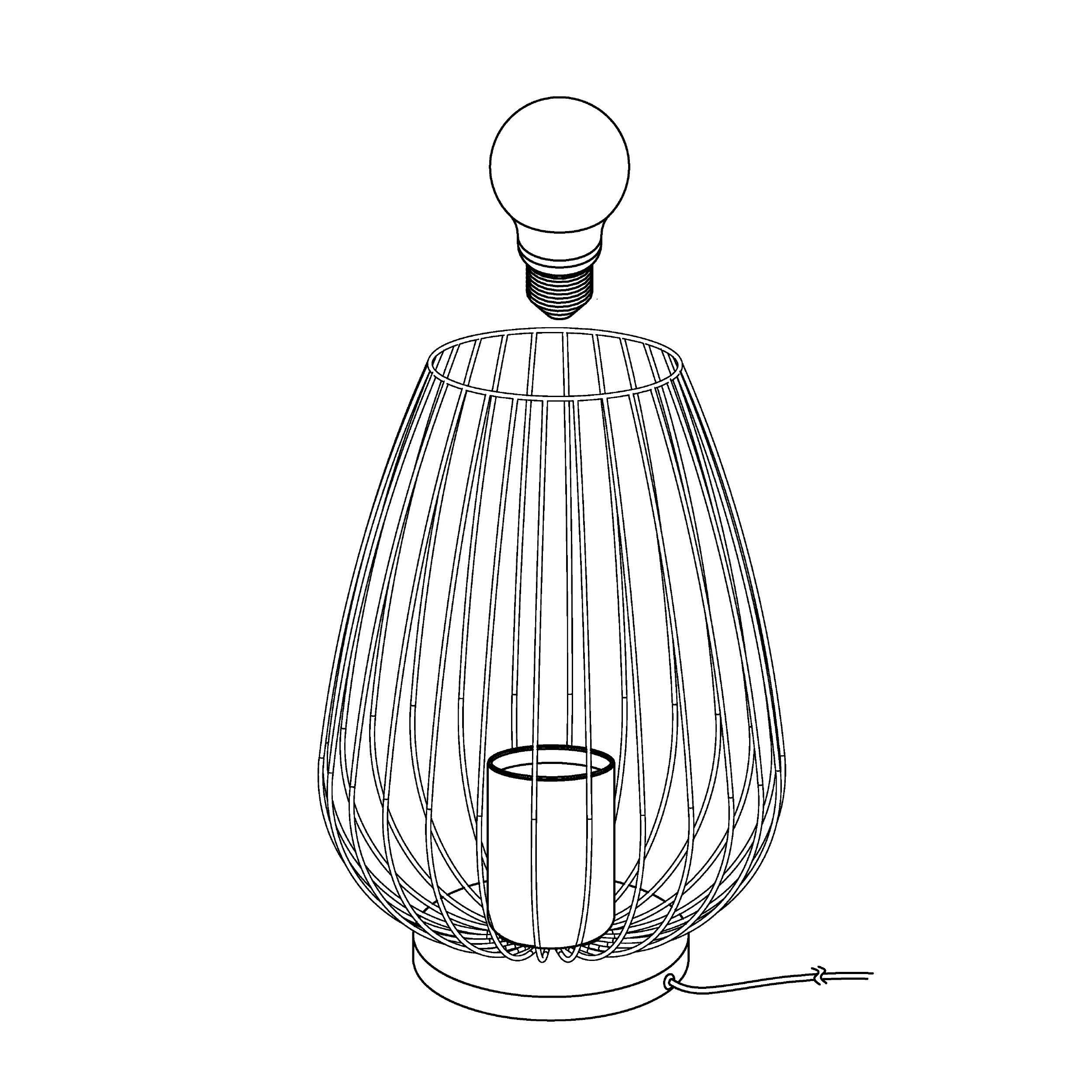 Lampe NEWTOWN noir H23cm