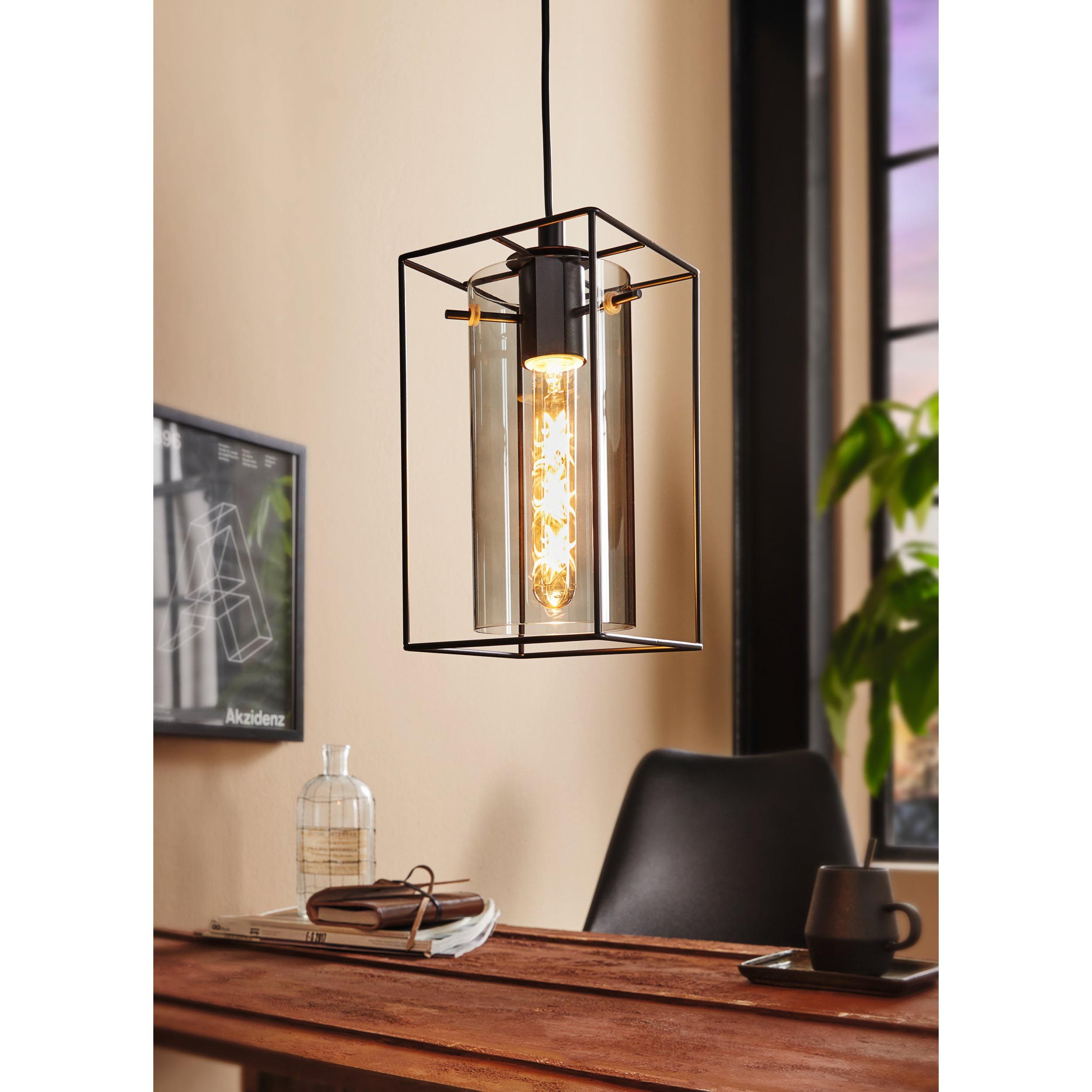 Suspension LONCINO verre fumé Ø15cm