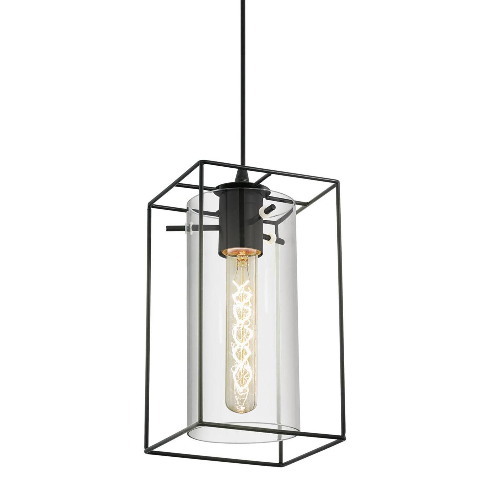 Suspension LONCINO verre fumé Ø15cm