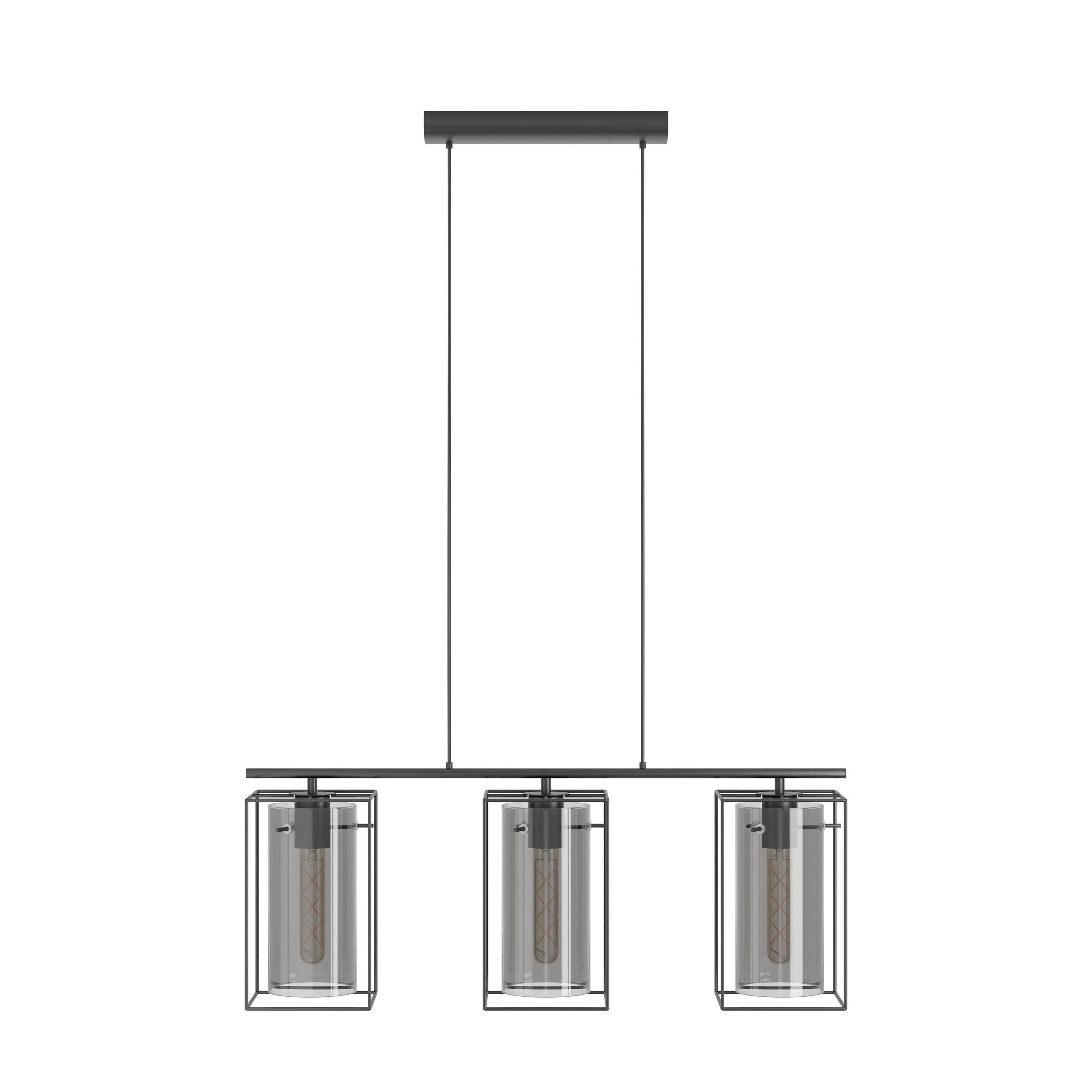 Suspension LONCINO verre fumé L74,5cm