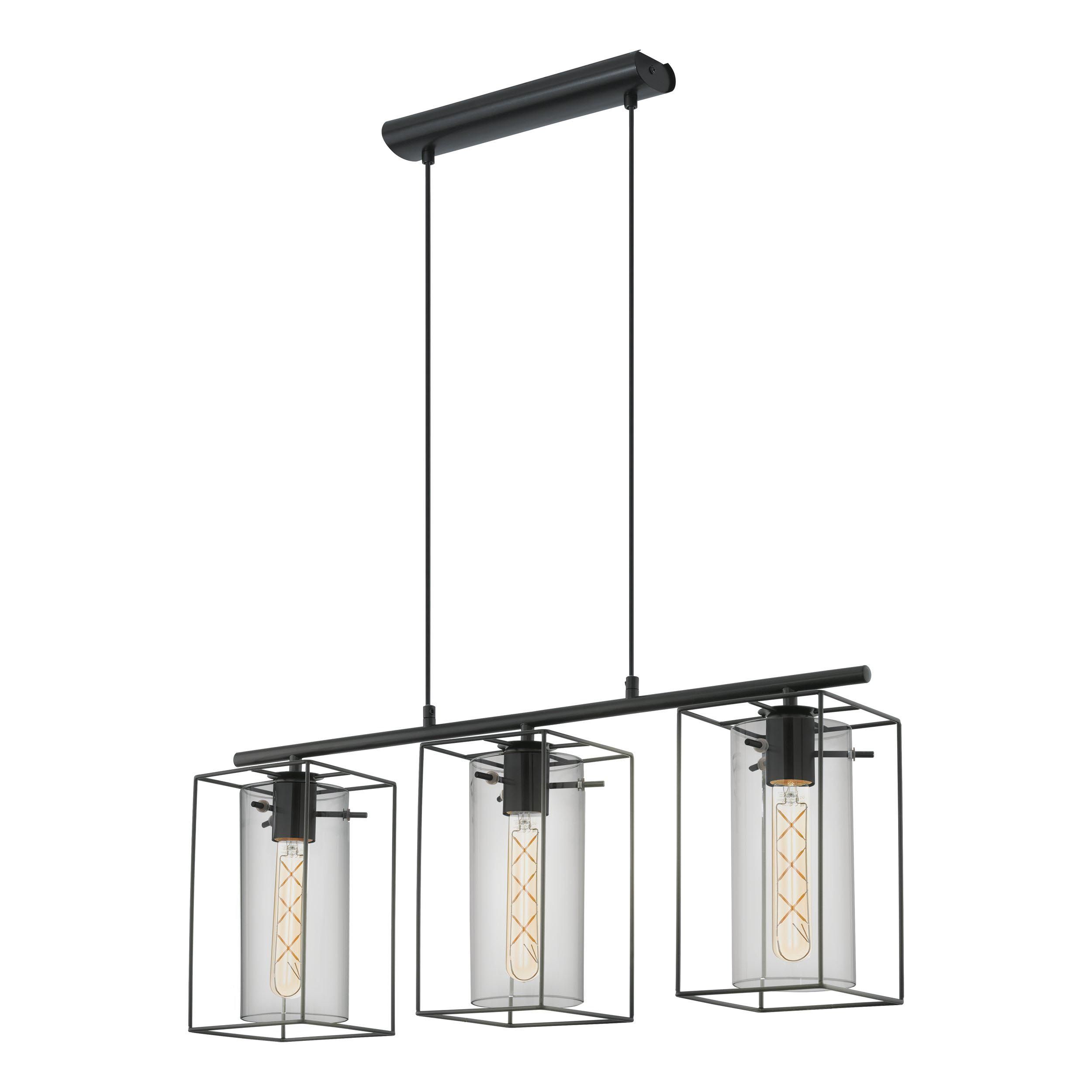 Suspension LONCINO verre fumé L74,5cm
