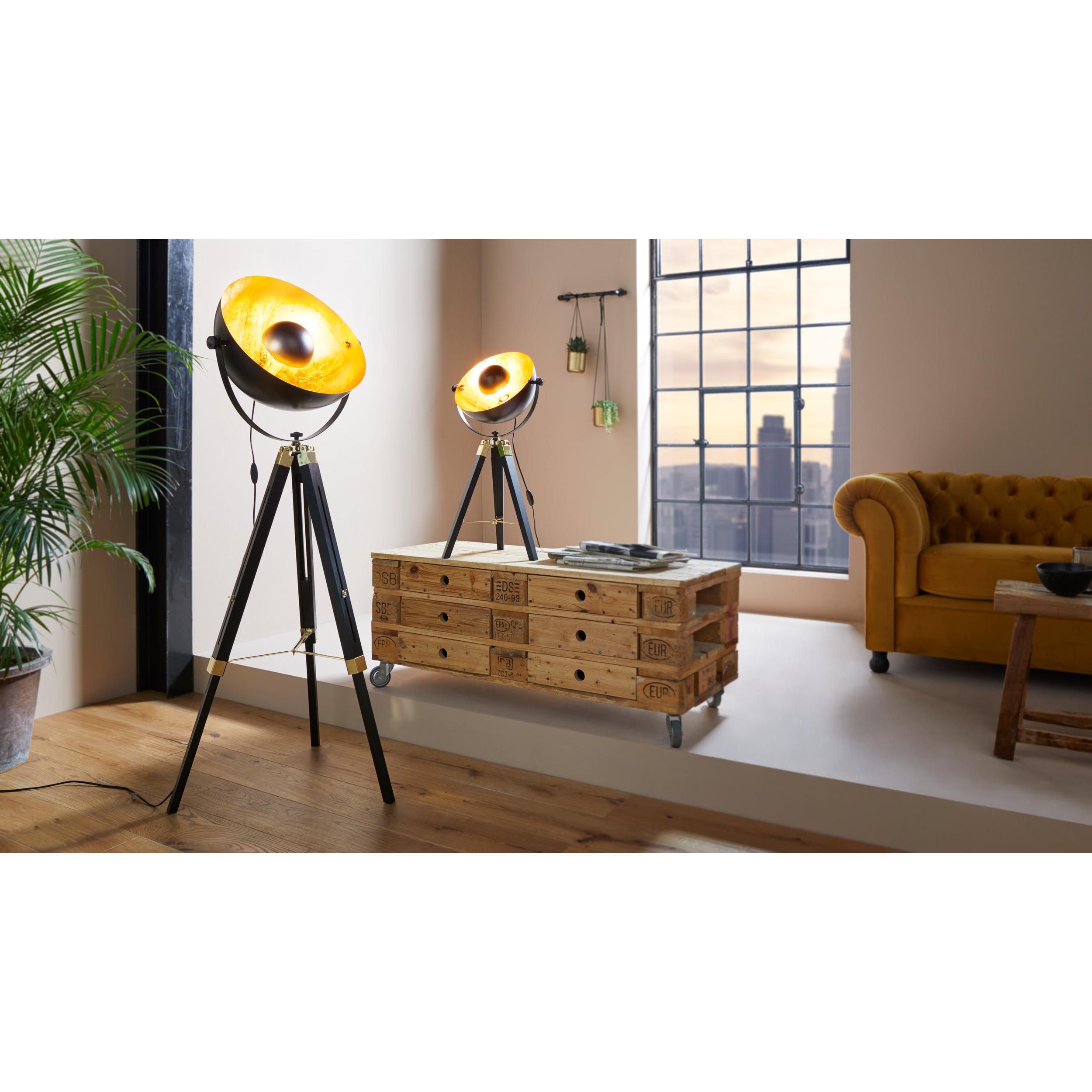 Lampe COVALEDA noir H73,5cm