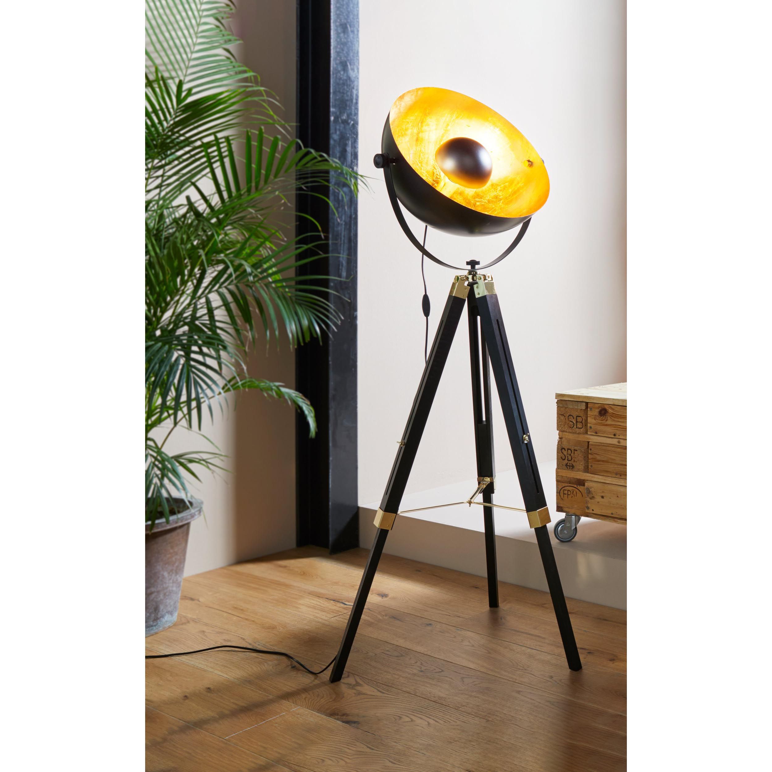 Lampadaire COVALEDA noir H170cm