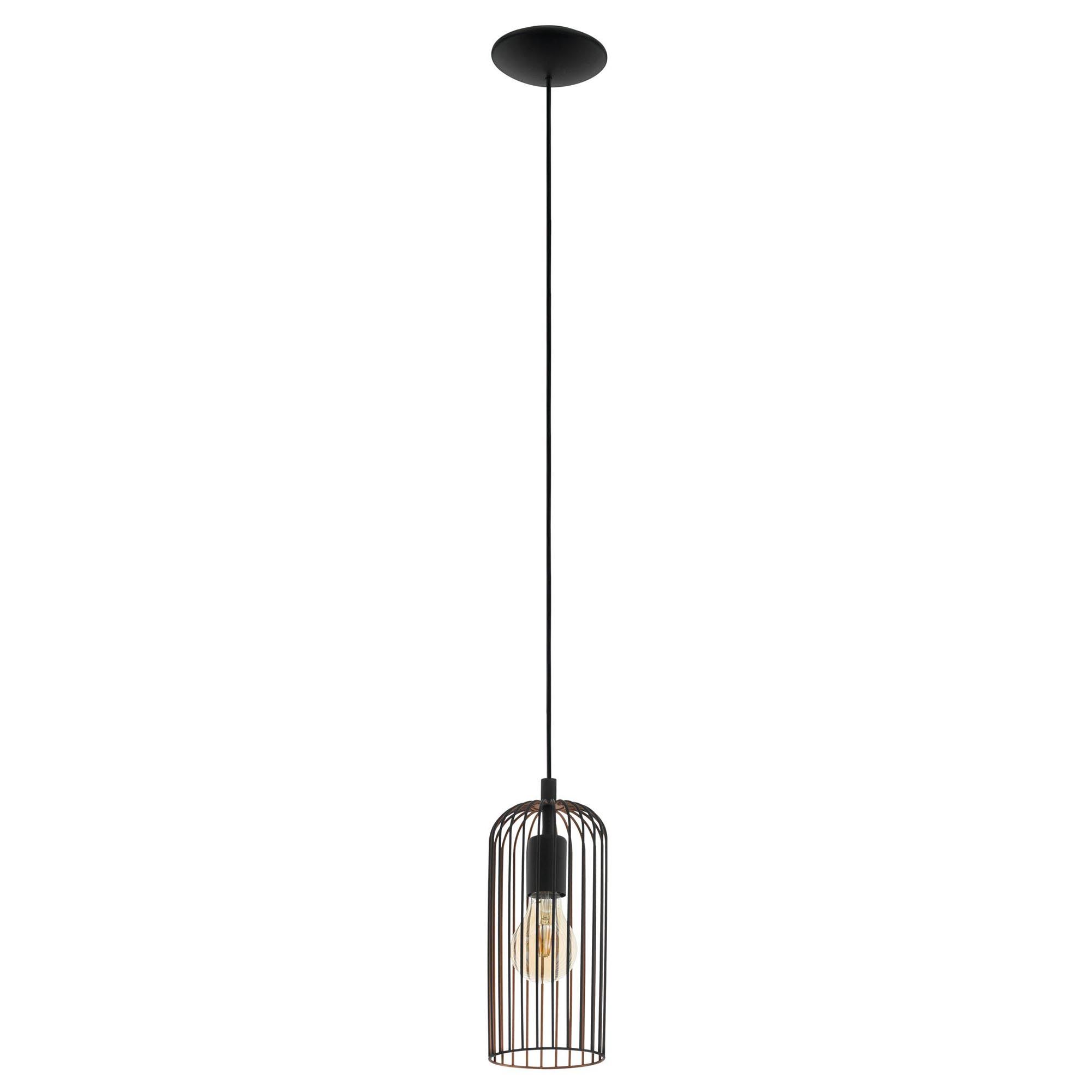 Suspension ROCCAMENA noir Ø13cm
