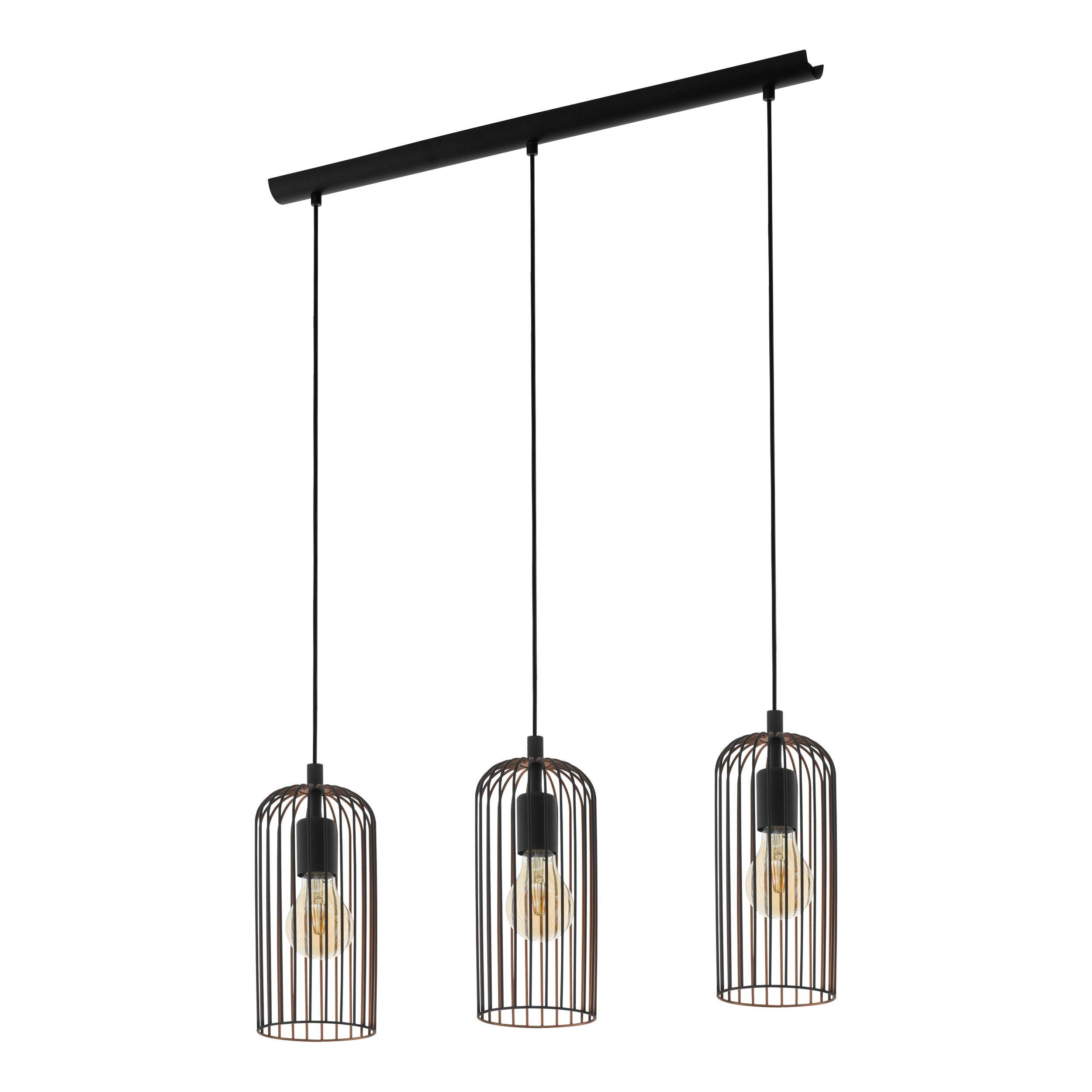 Suspension ROCCAMENA noir L73cm