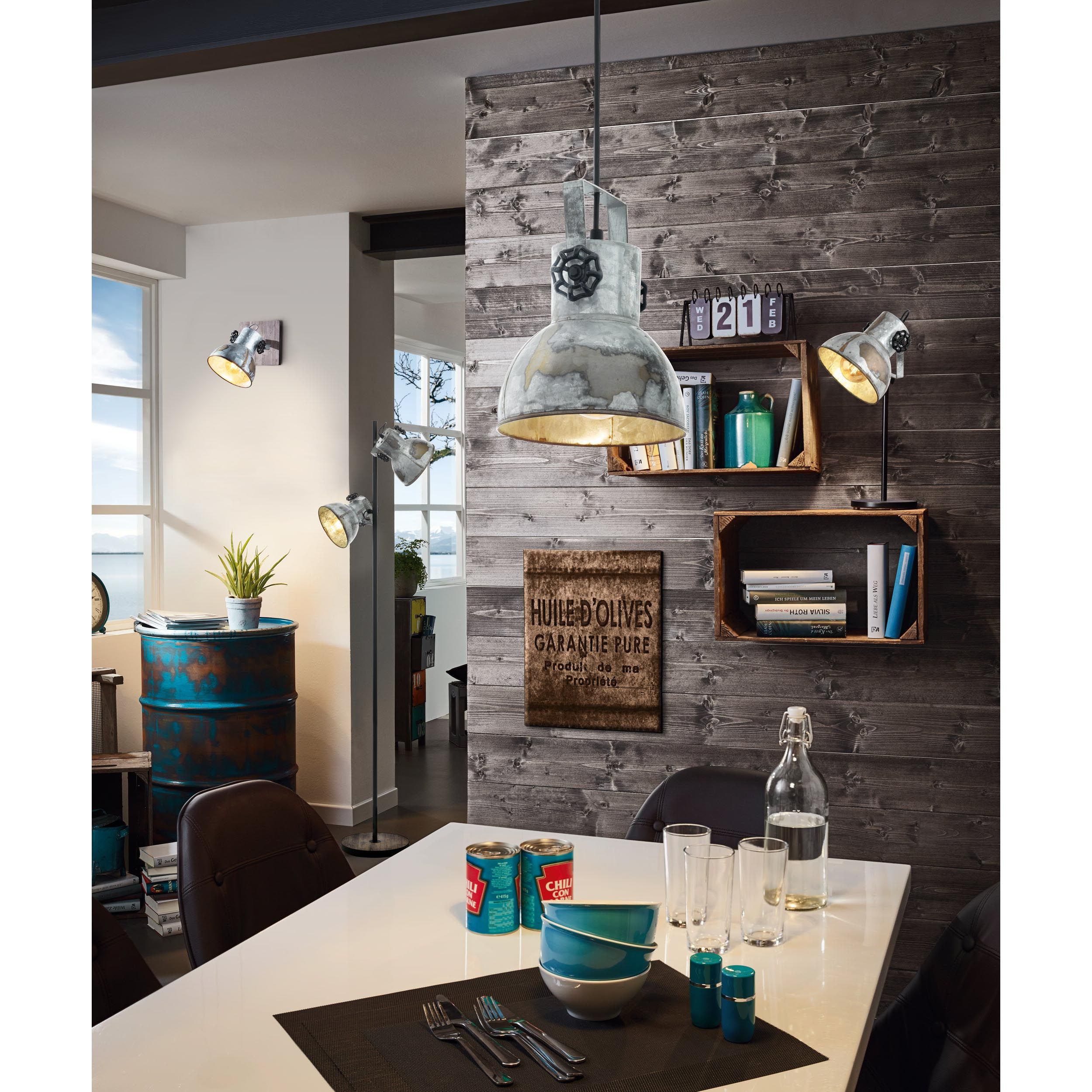 Lampadaire BARNSTAPPLE gris H158cm