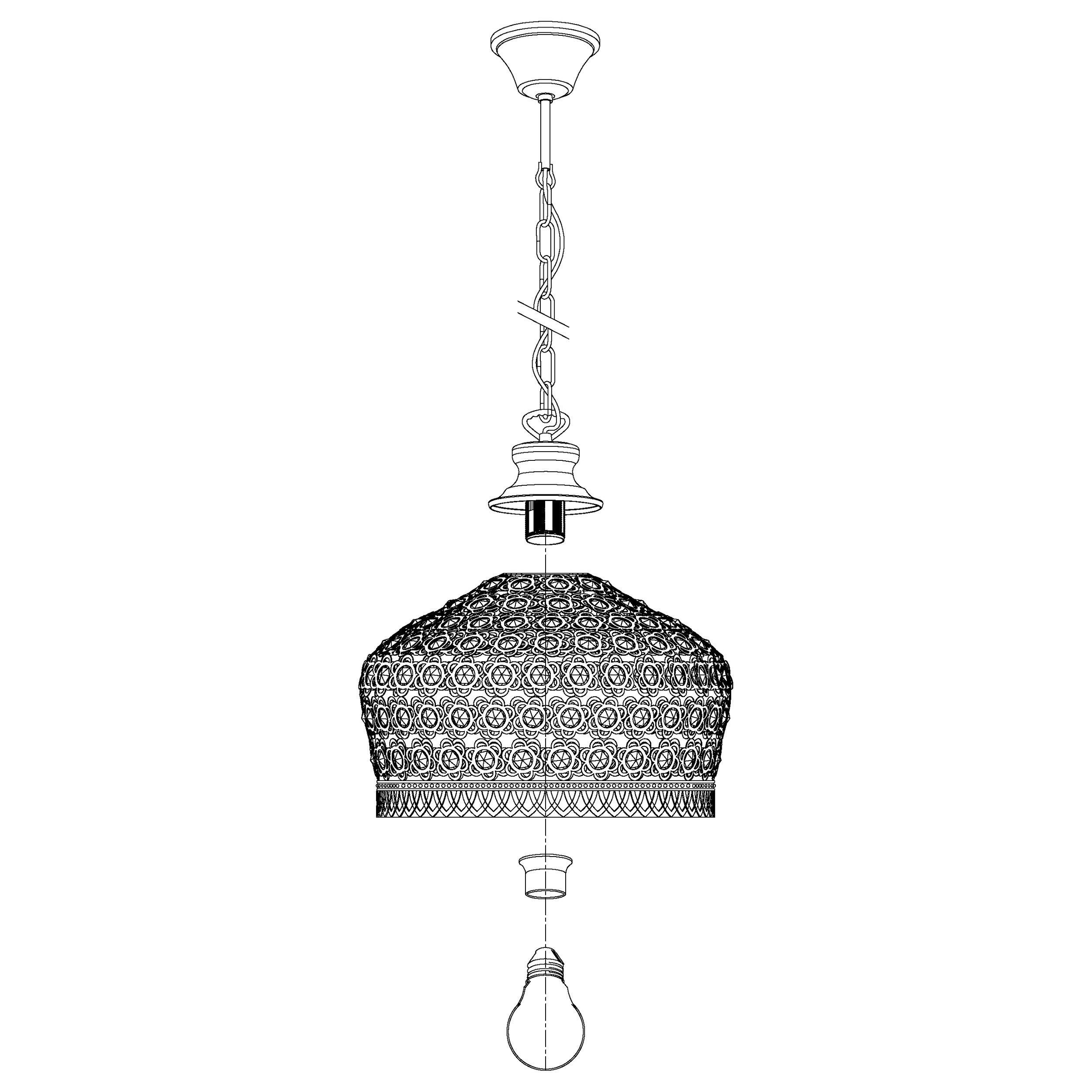 Suspension JADIDA cuivre Ø33cm