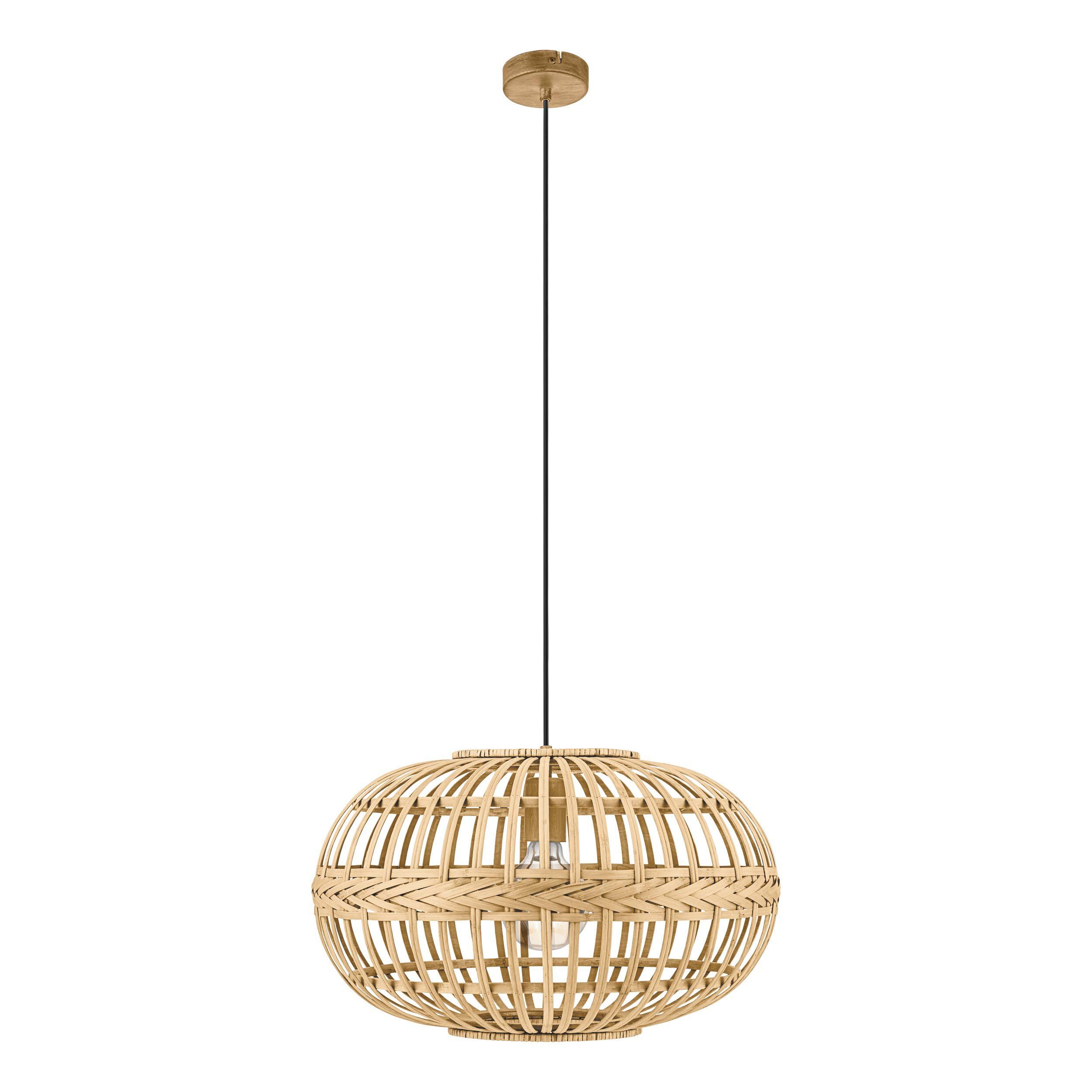 Suspension AMSFIELD naturel bois Ø38cm