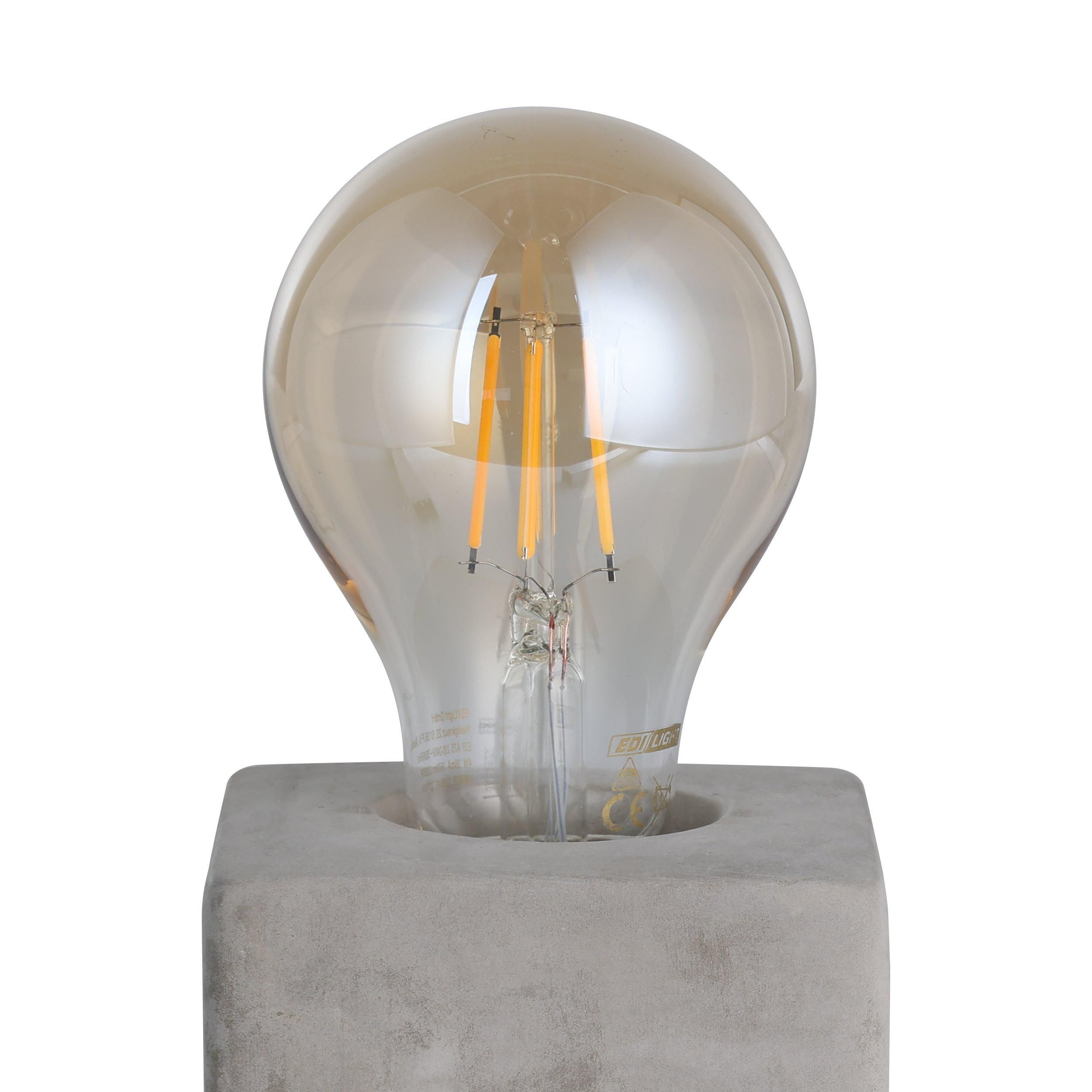 Lampe PRESTWICK beton gris H13cm