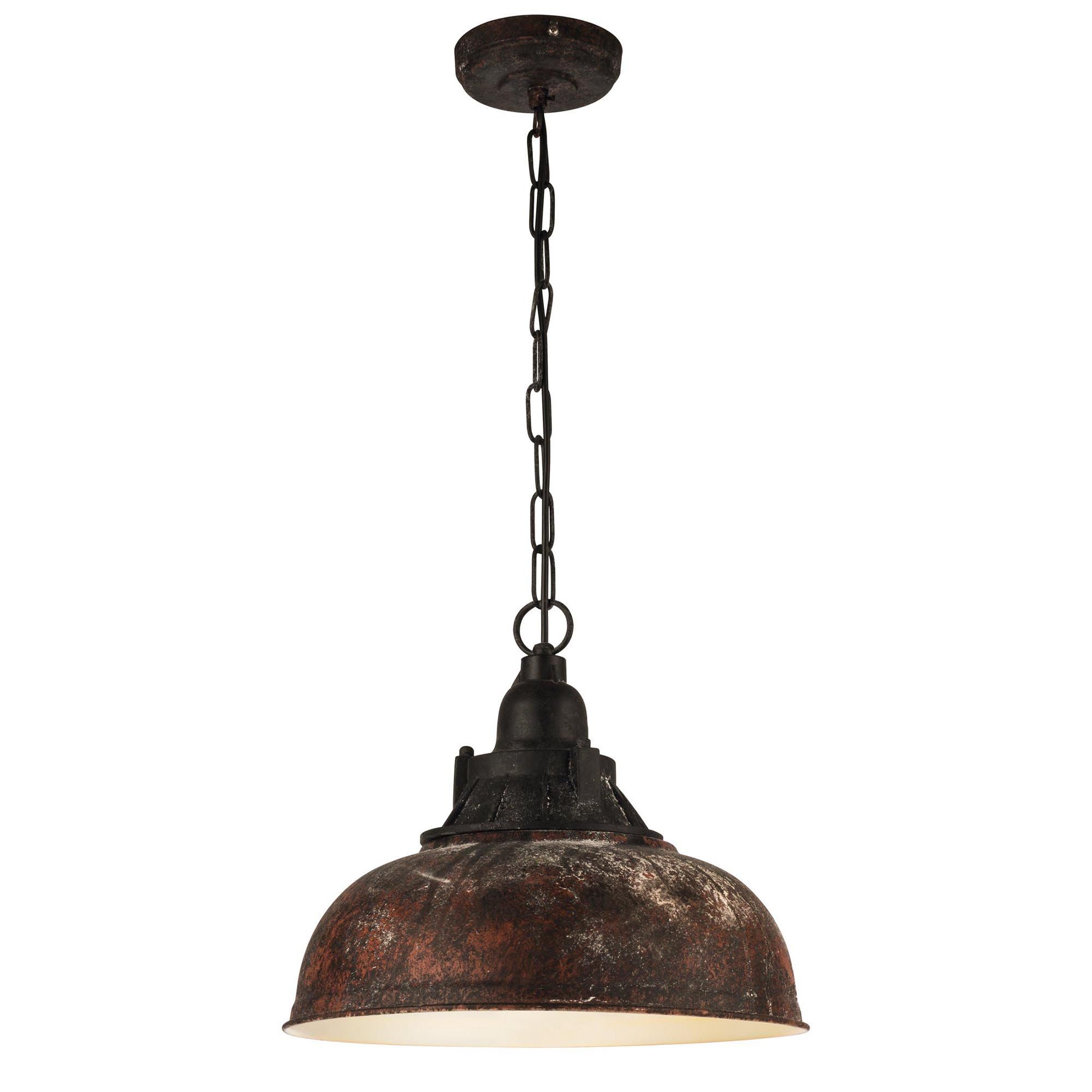Suspension GRANTHAM 1 marron Ø37cm