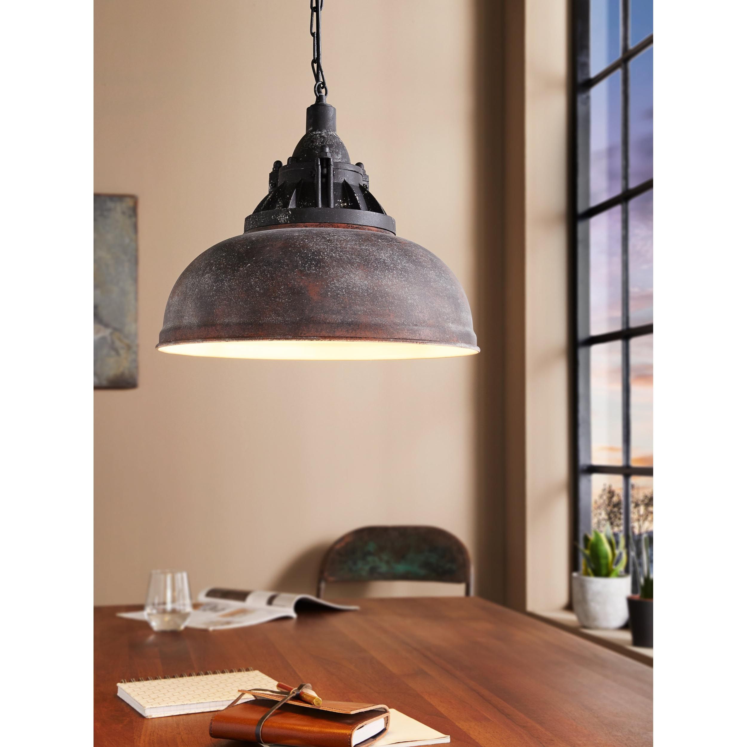 Suspension GRANTHAM 1 marron Ø37cm