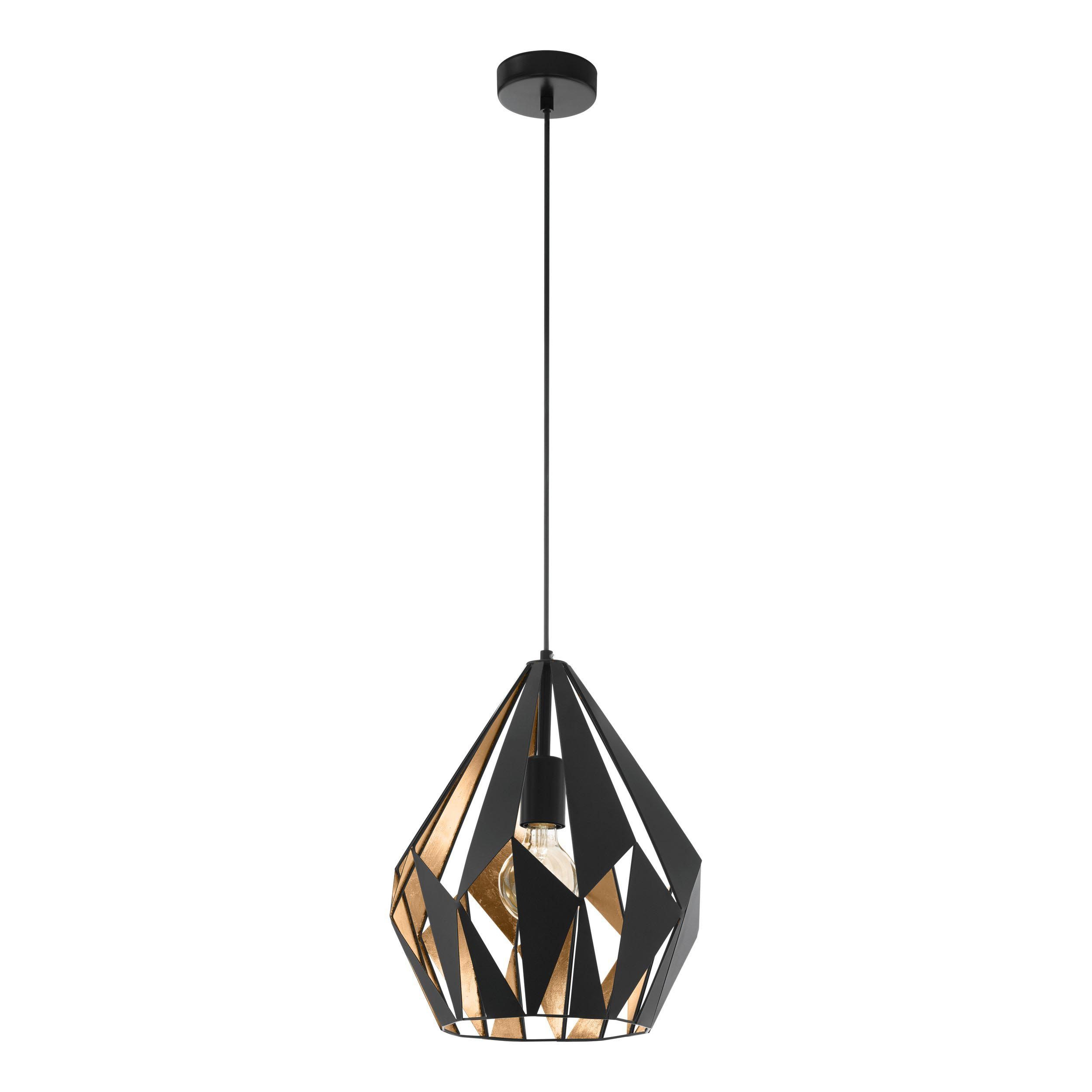 Suspension CARLTON 1 noir/doré Ø31cm