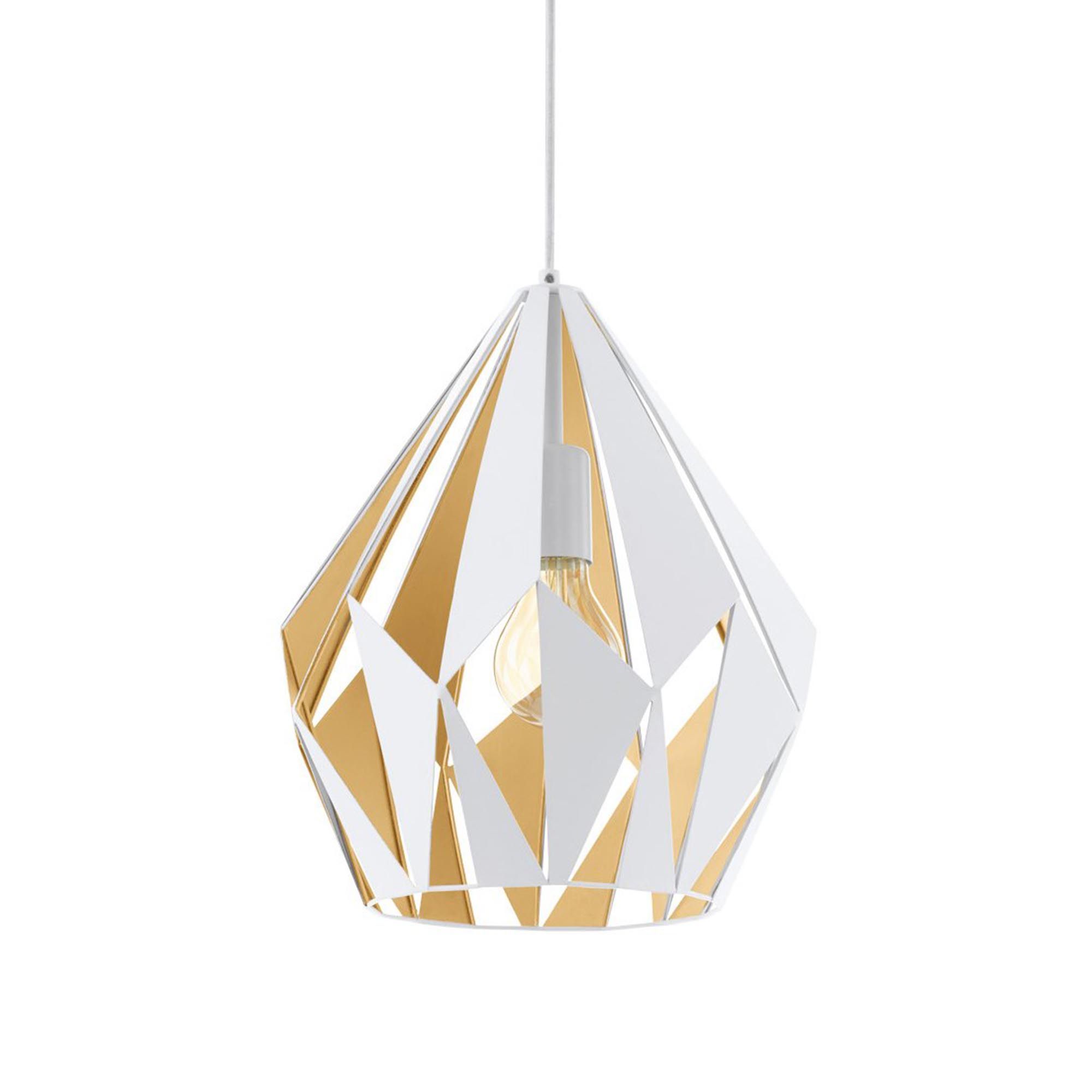 Suspension CARLTON 1 blanc Ø31cm