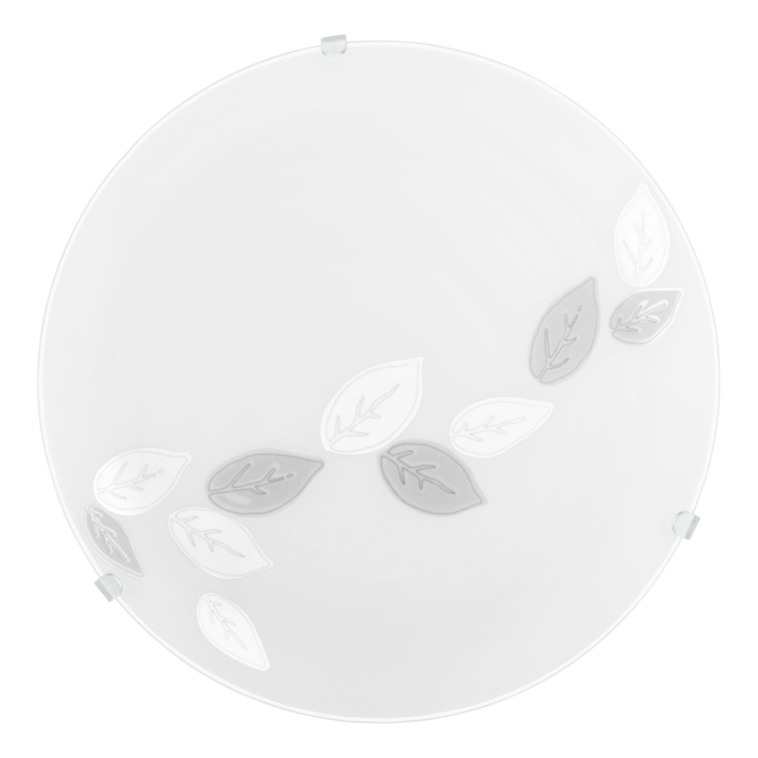 Plafonnier MARS verre blanc Ø25cm