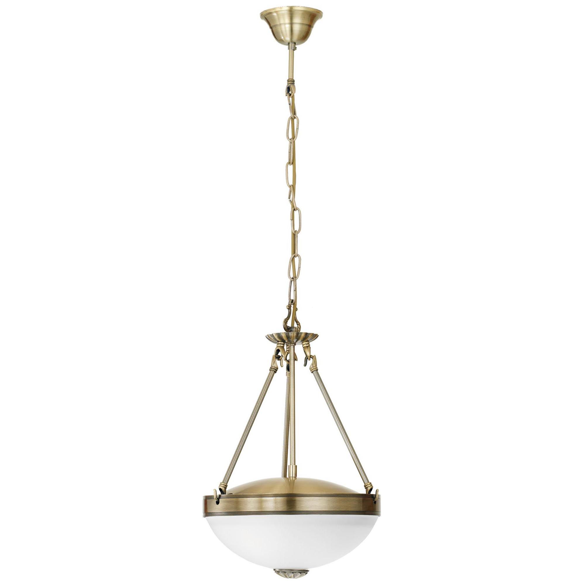 Suspension SAVOY verr/bronze Ø31cm