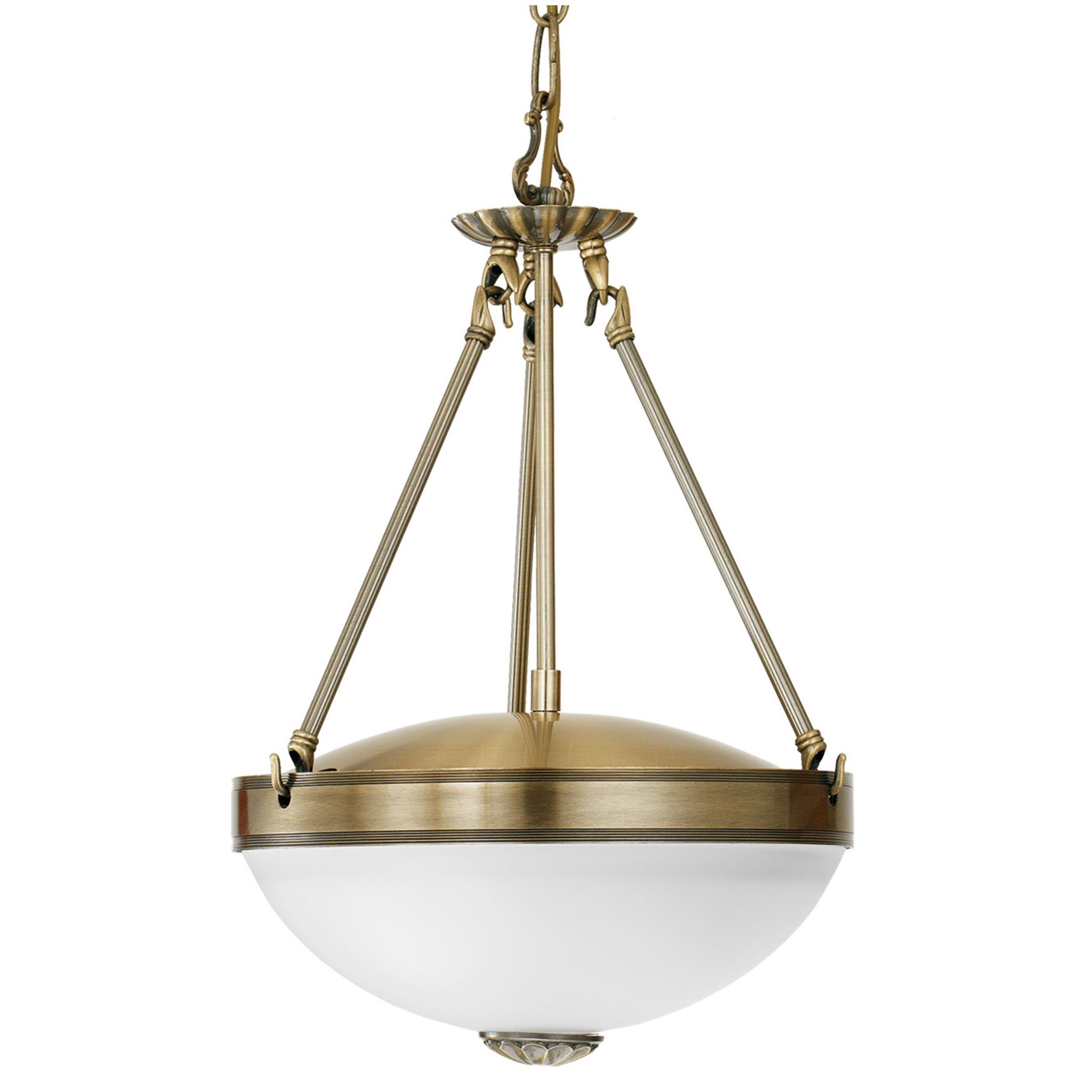 Suspension SAVOY verr/bronze Ø31cm