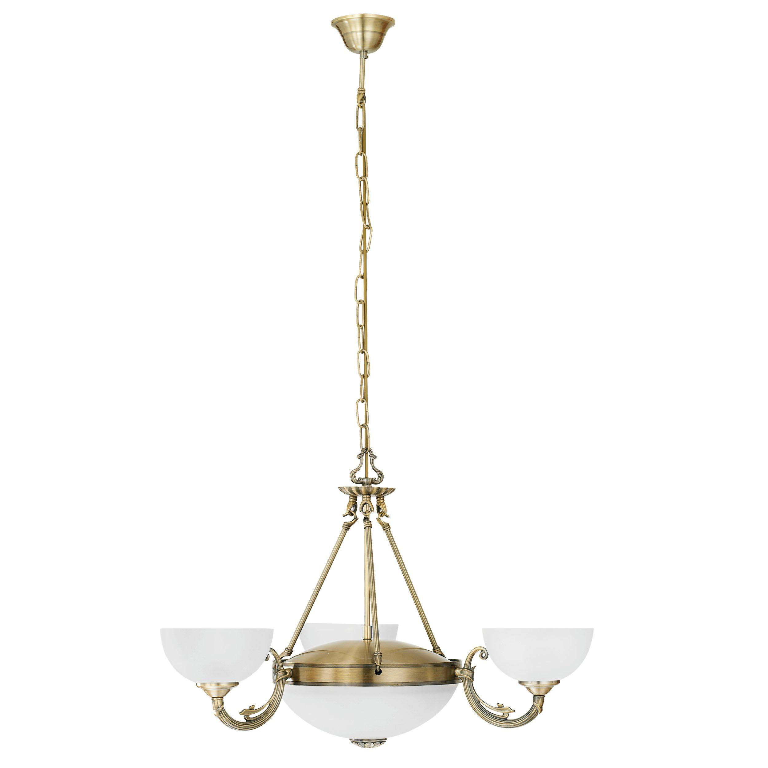 Lustre SAVOY verre/bronze Ø74cm