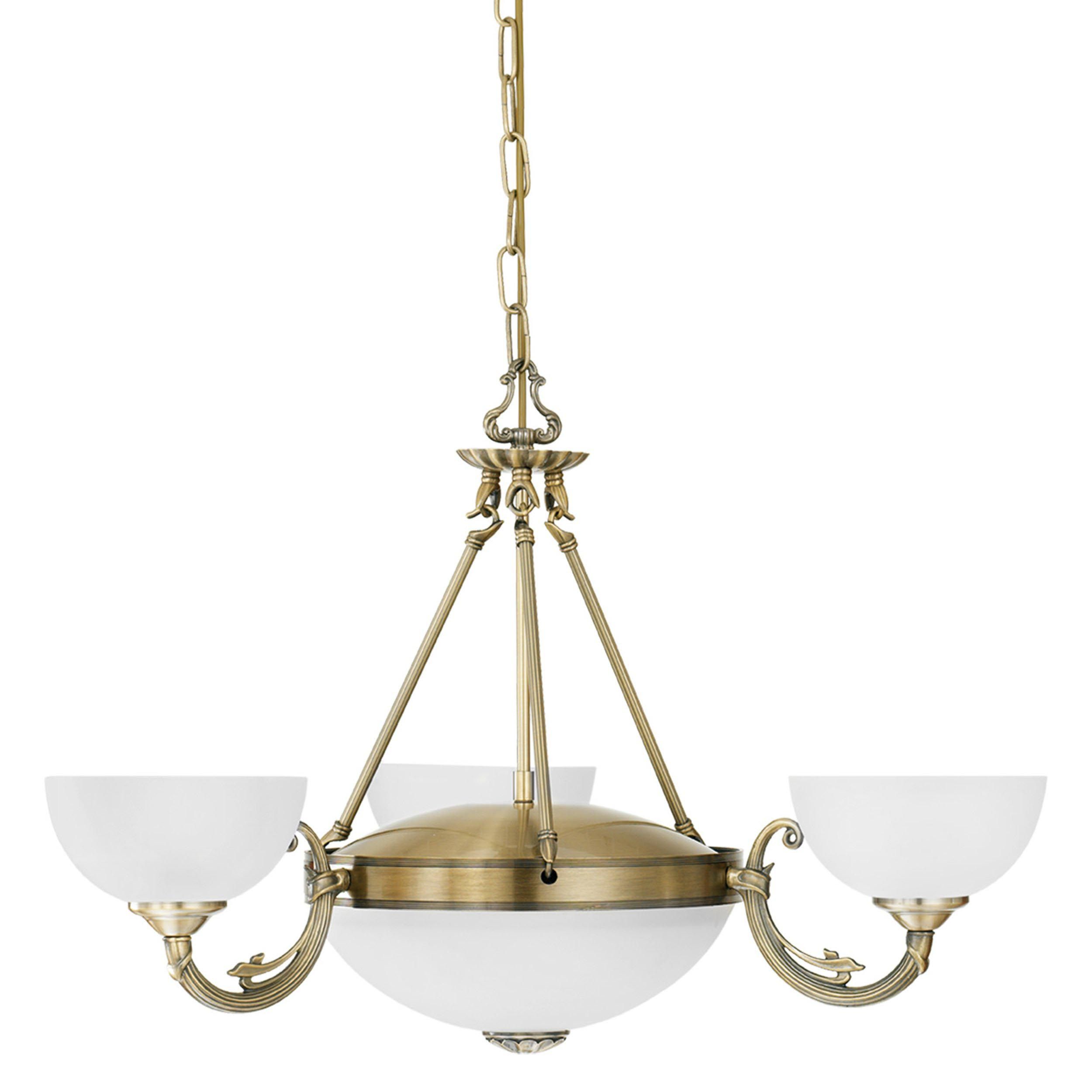 Lustre SAVOY verre/bronze Ø74cm