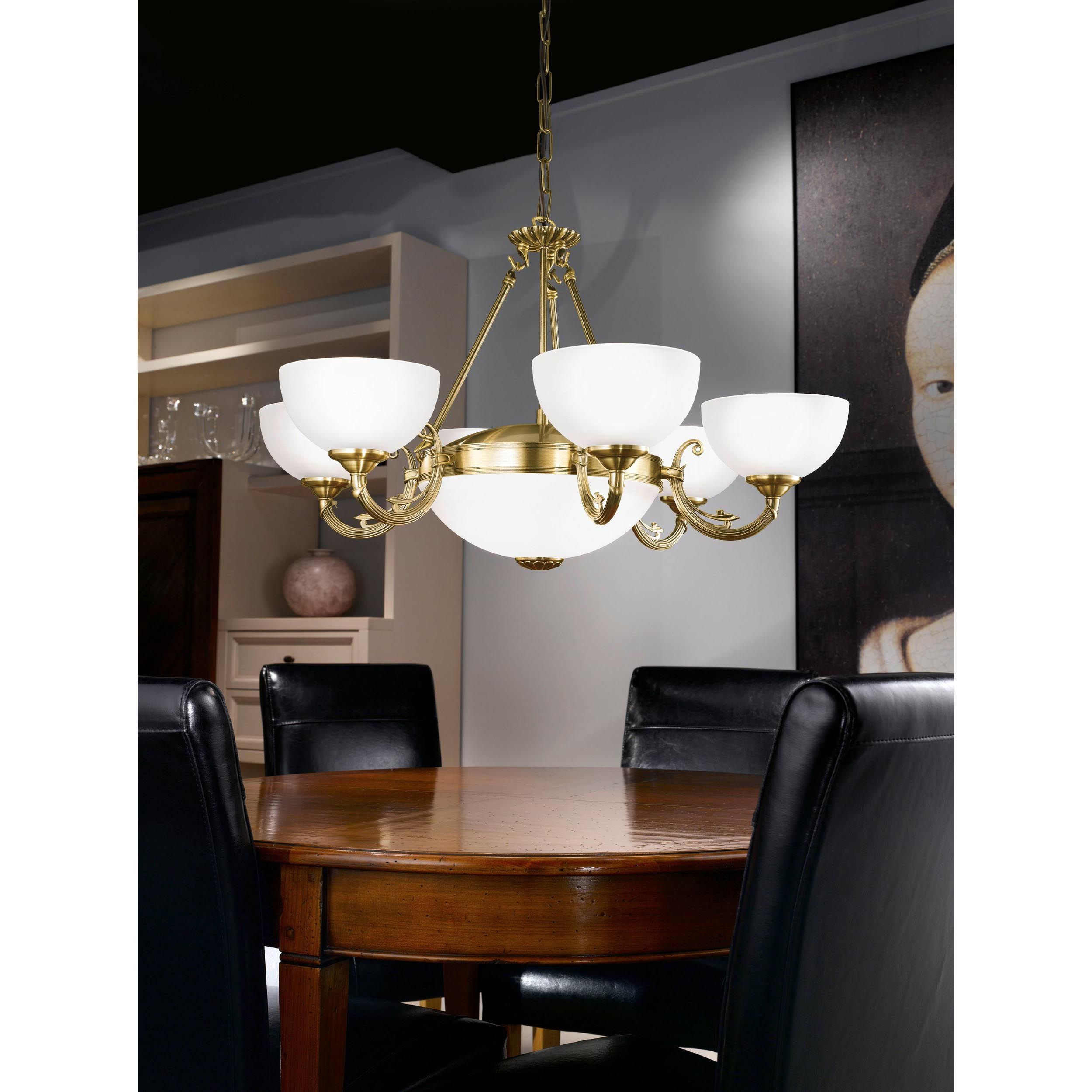 Lustre SAVOY verre/bronze Ø74cm