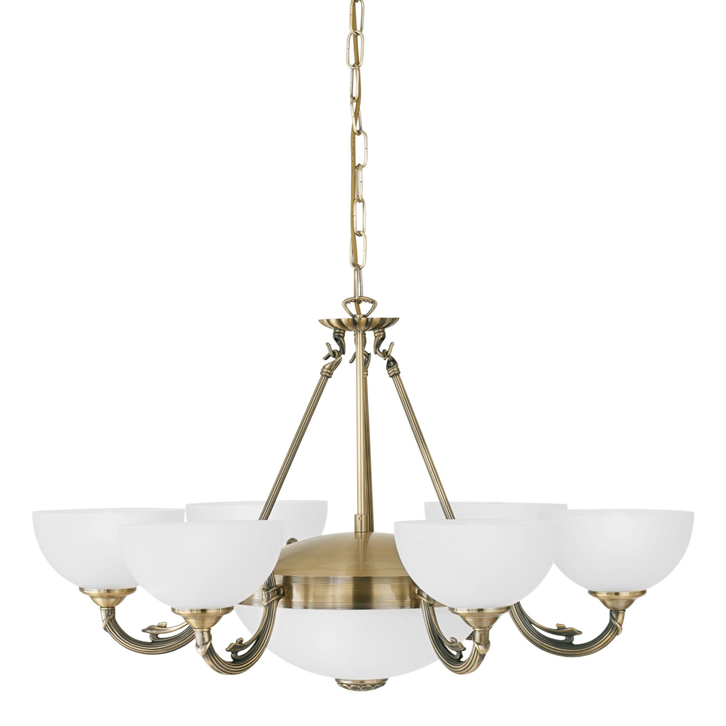 Lustre SAVOY verre/bronze Ø74cm