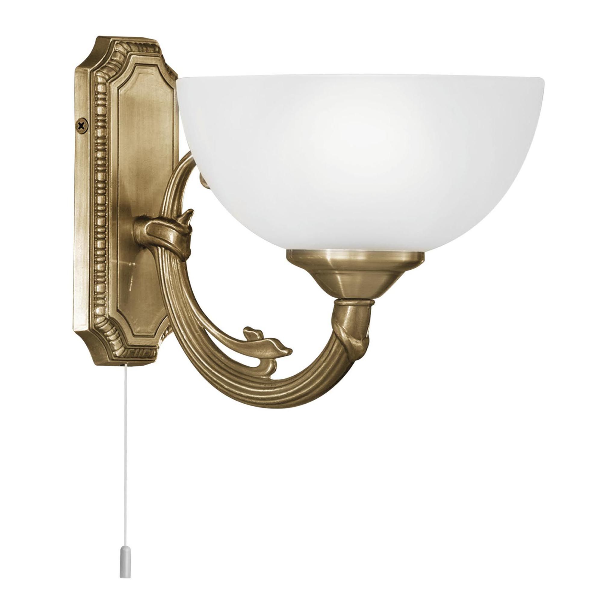 Applique SAVOY verre/bronze H16cm