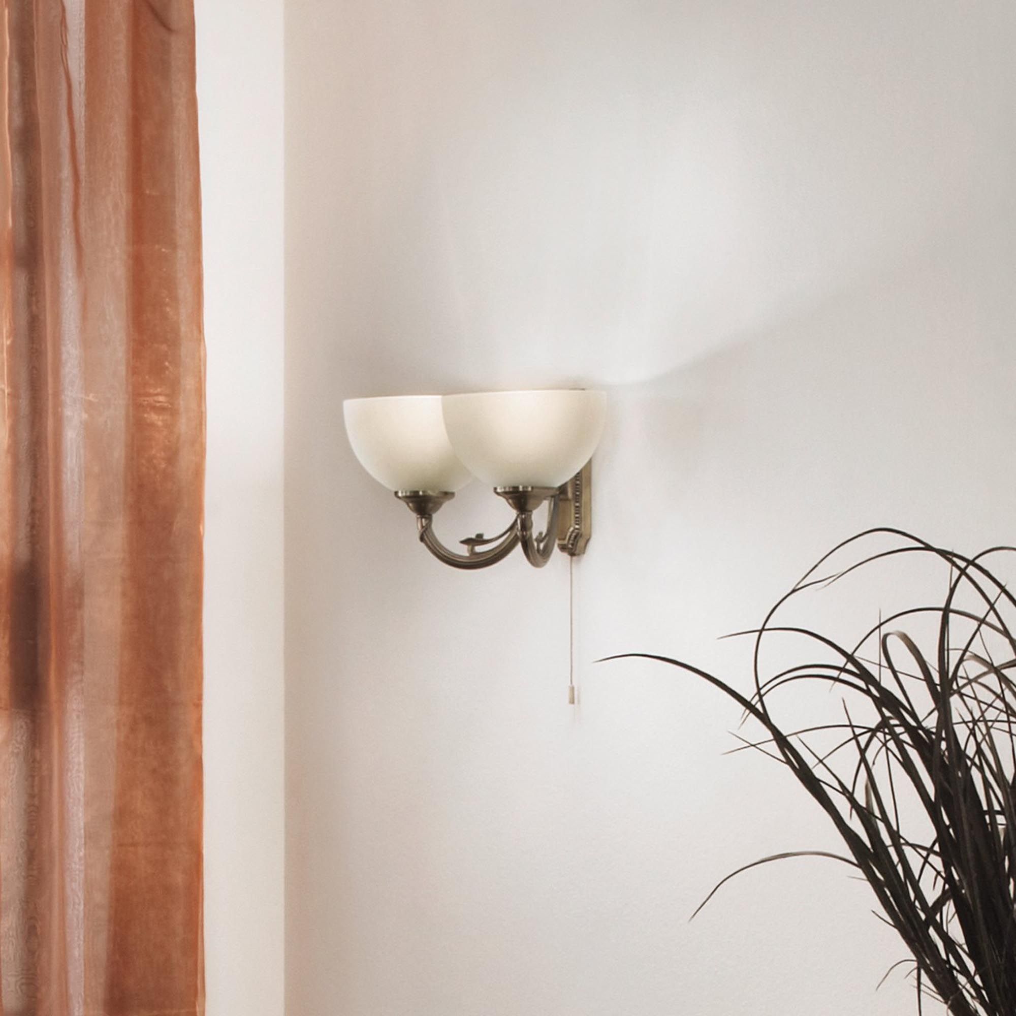 Applique SAVOY verre/bronze H56cm
