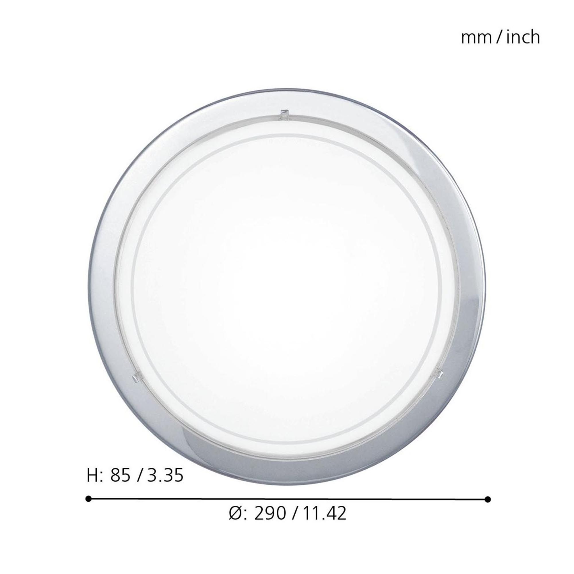 Plafonnier PLANET 1 argenté Ø29cm