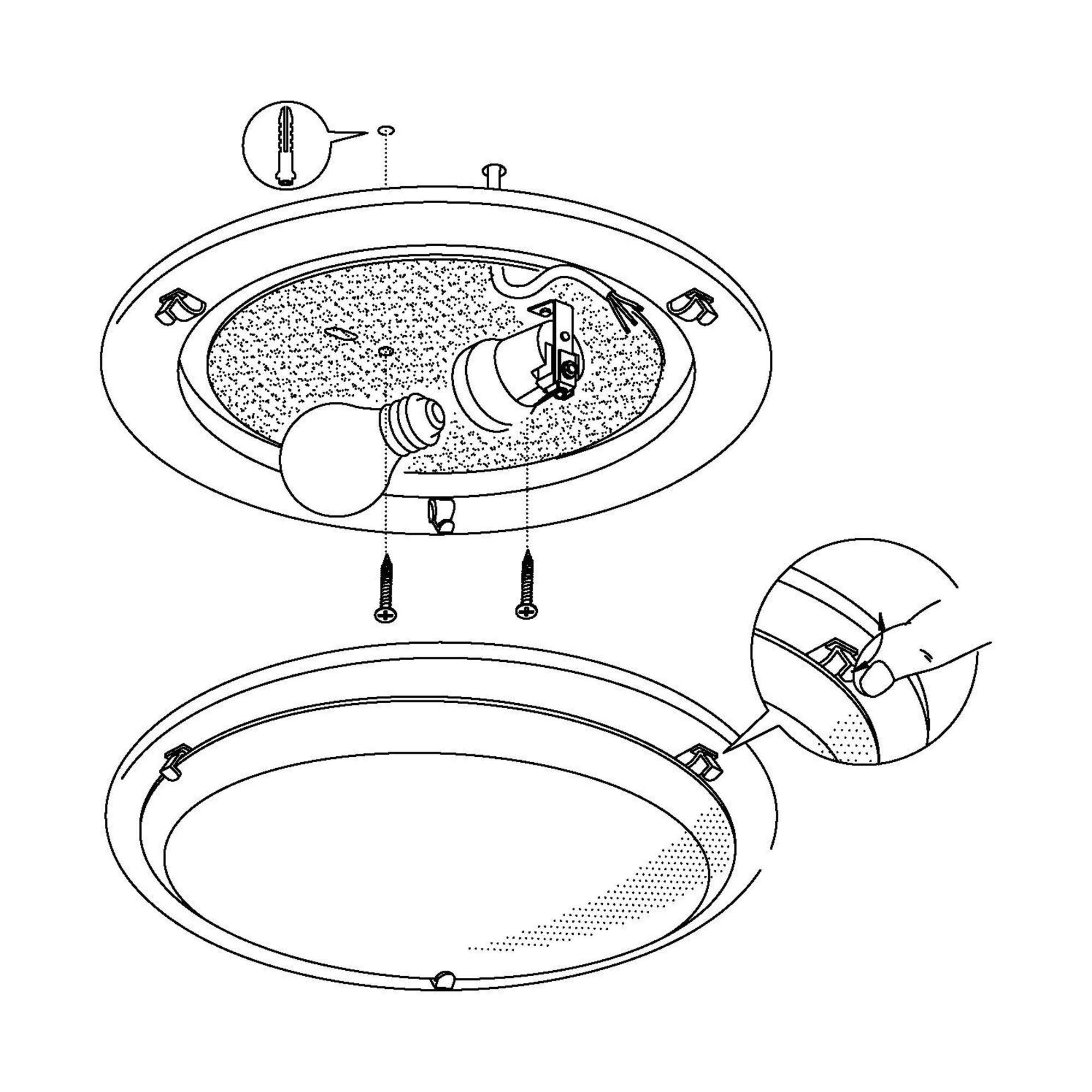 Plafonnier PLANET 1 argenté Ø29cm