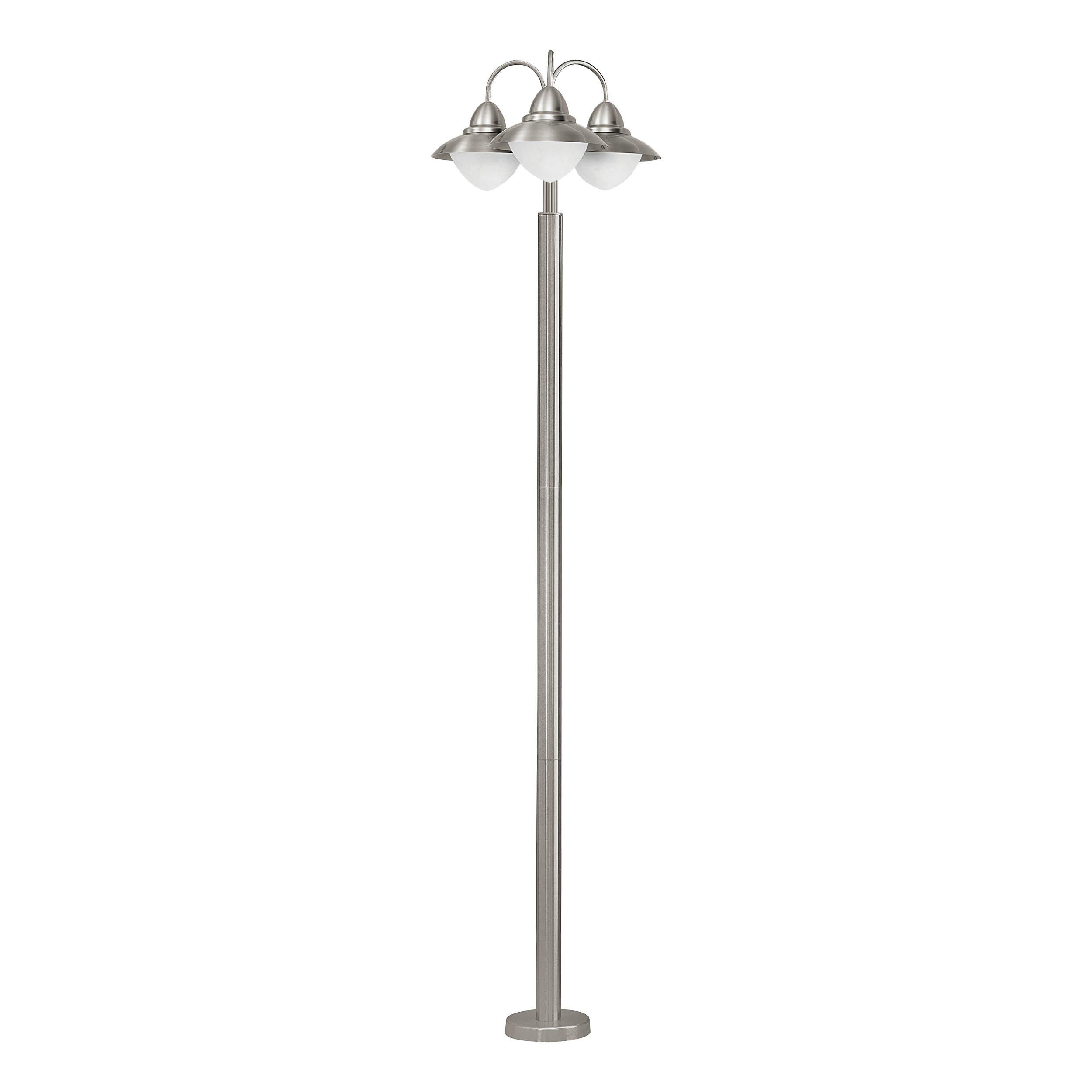 Lampadaire extérieur SIDNEY argenté H220cm