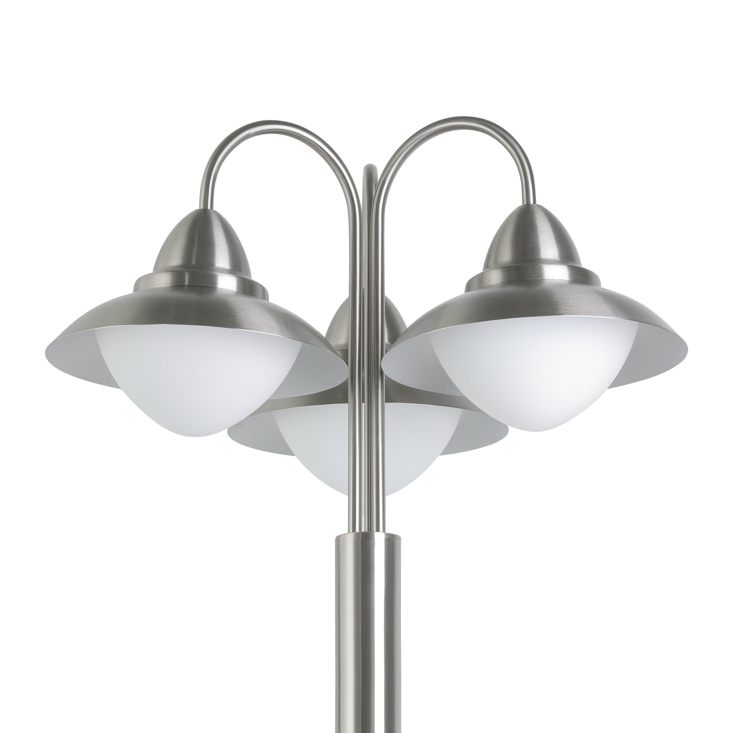 Lampadaire extérieur SIDNEY argenté H220cm