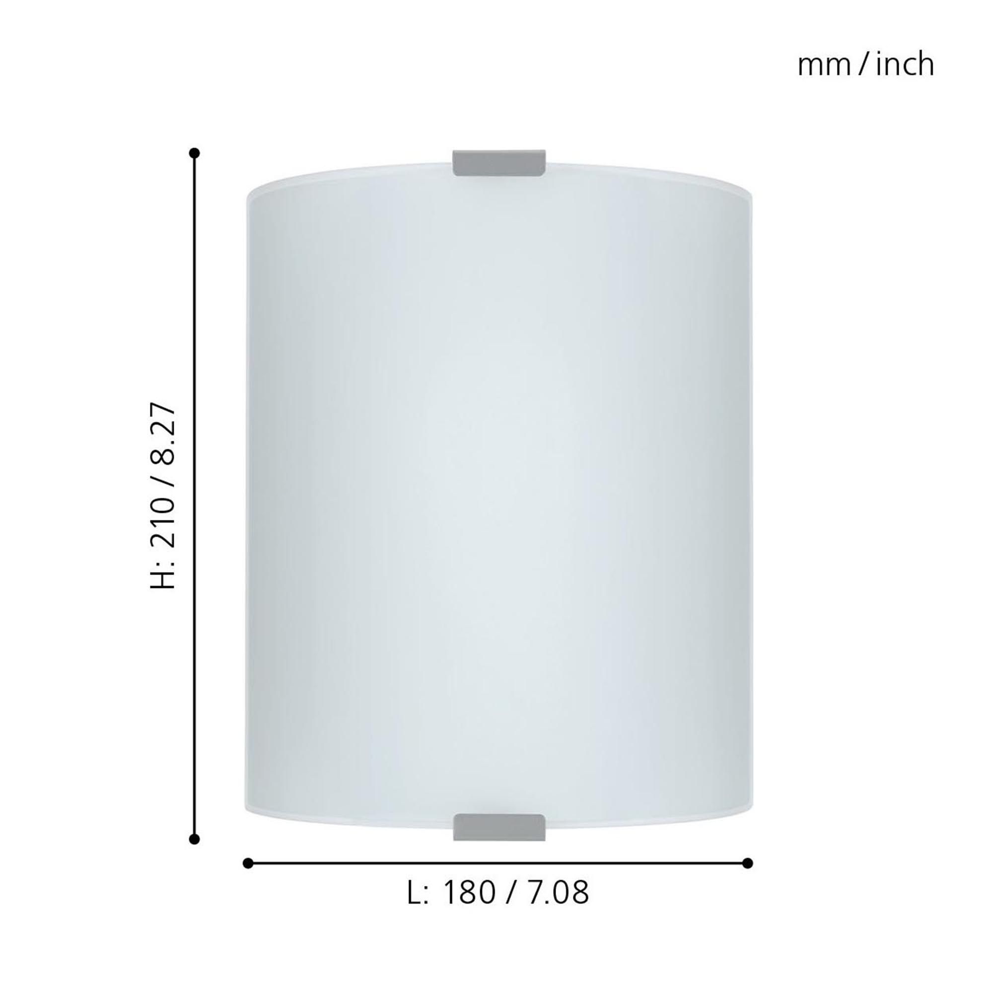 Applique GRAFIK blanc L18cm
