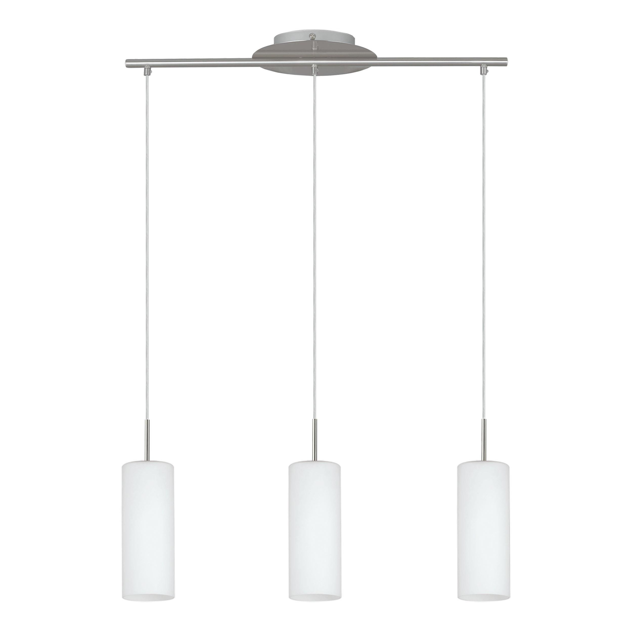 Suspension TROY 3 argenté Ø10,5cm