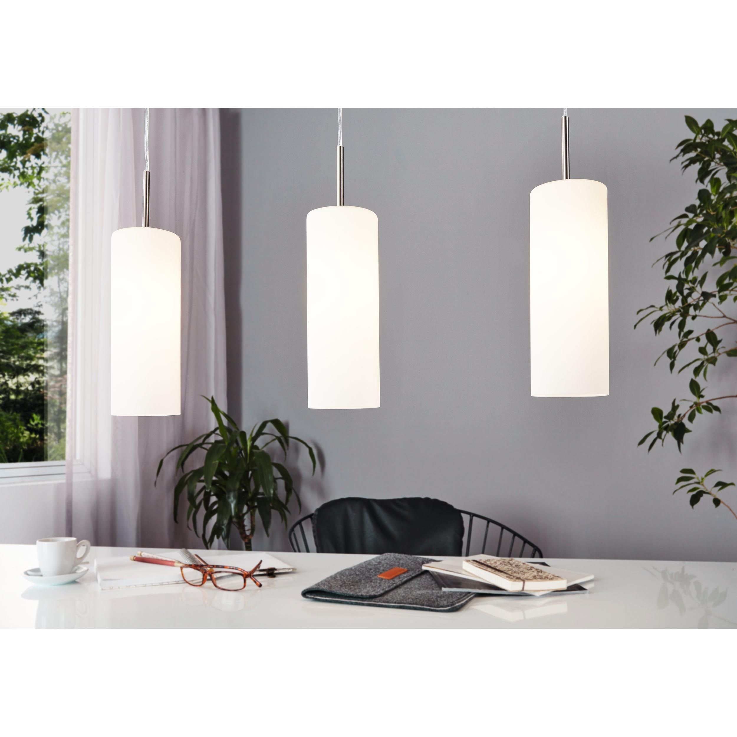 Suspension TROY 3 argenté Ø10,5cm