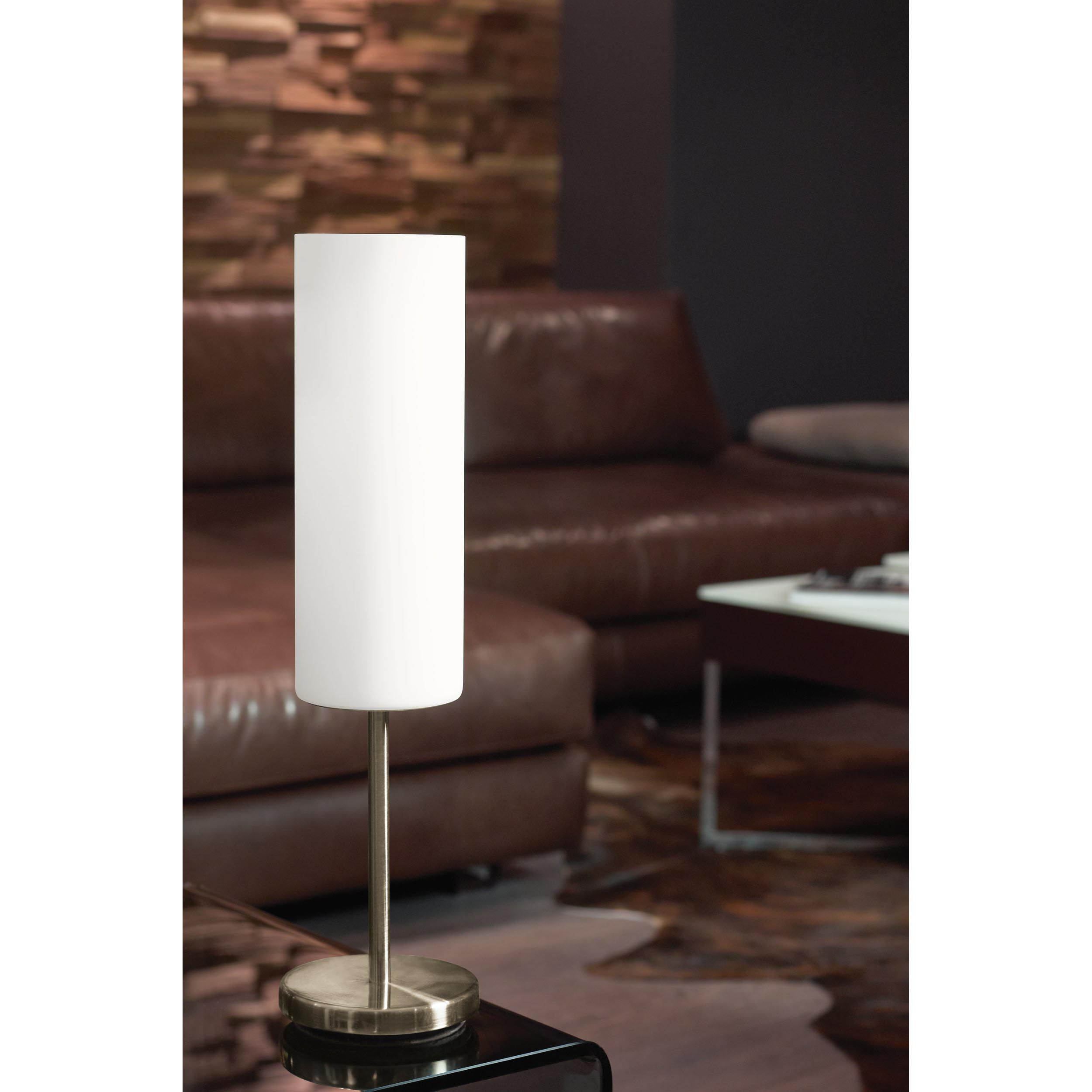 Lampe TROY 3 argenté H46cm