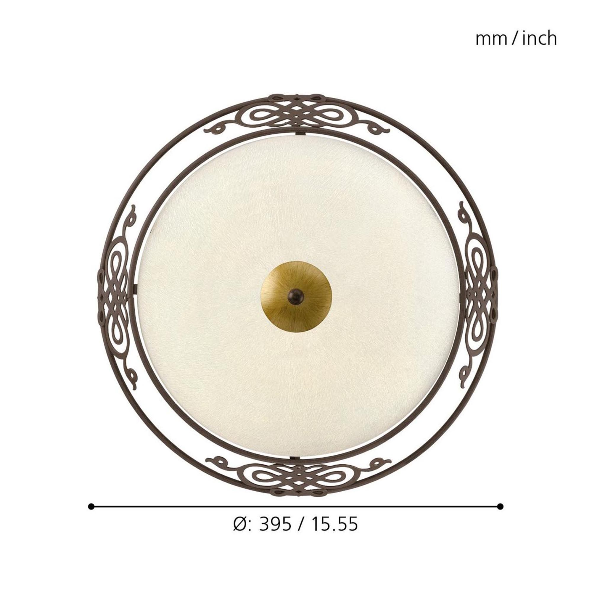 Applique MESTRE marron Ø39,5cm