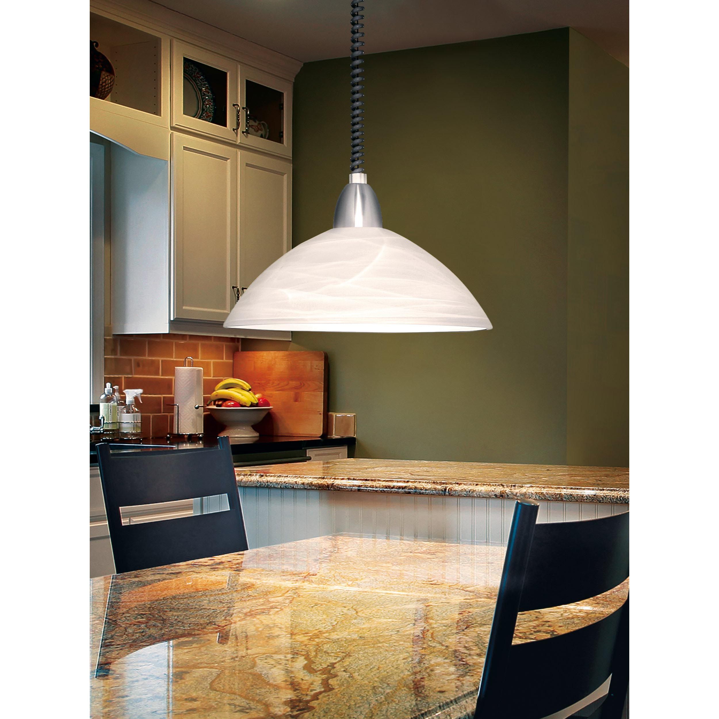 Suspension verre gris LORD 2 E27 1X60W