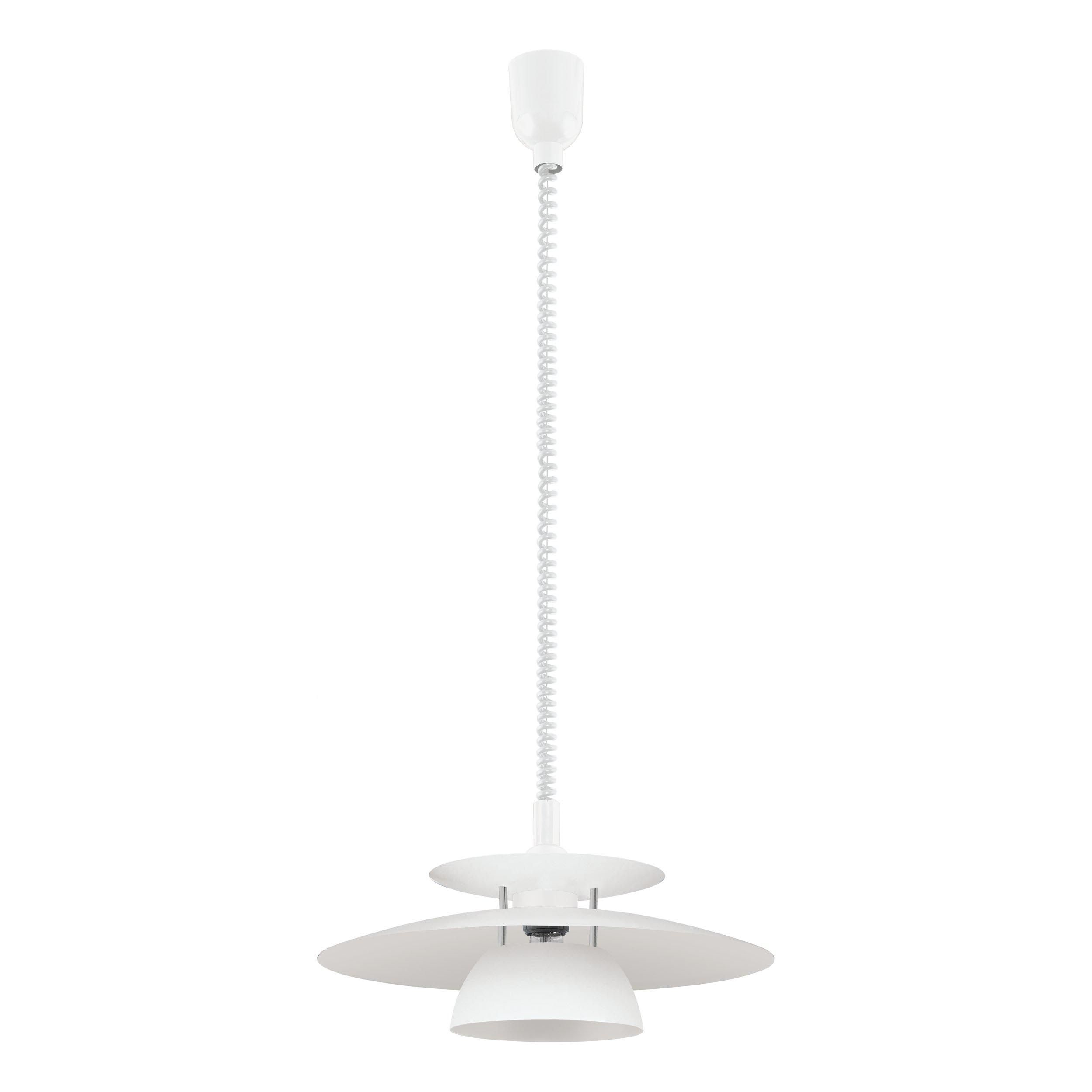 Suspension BRENDA verre blanc Ø43cm