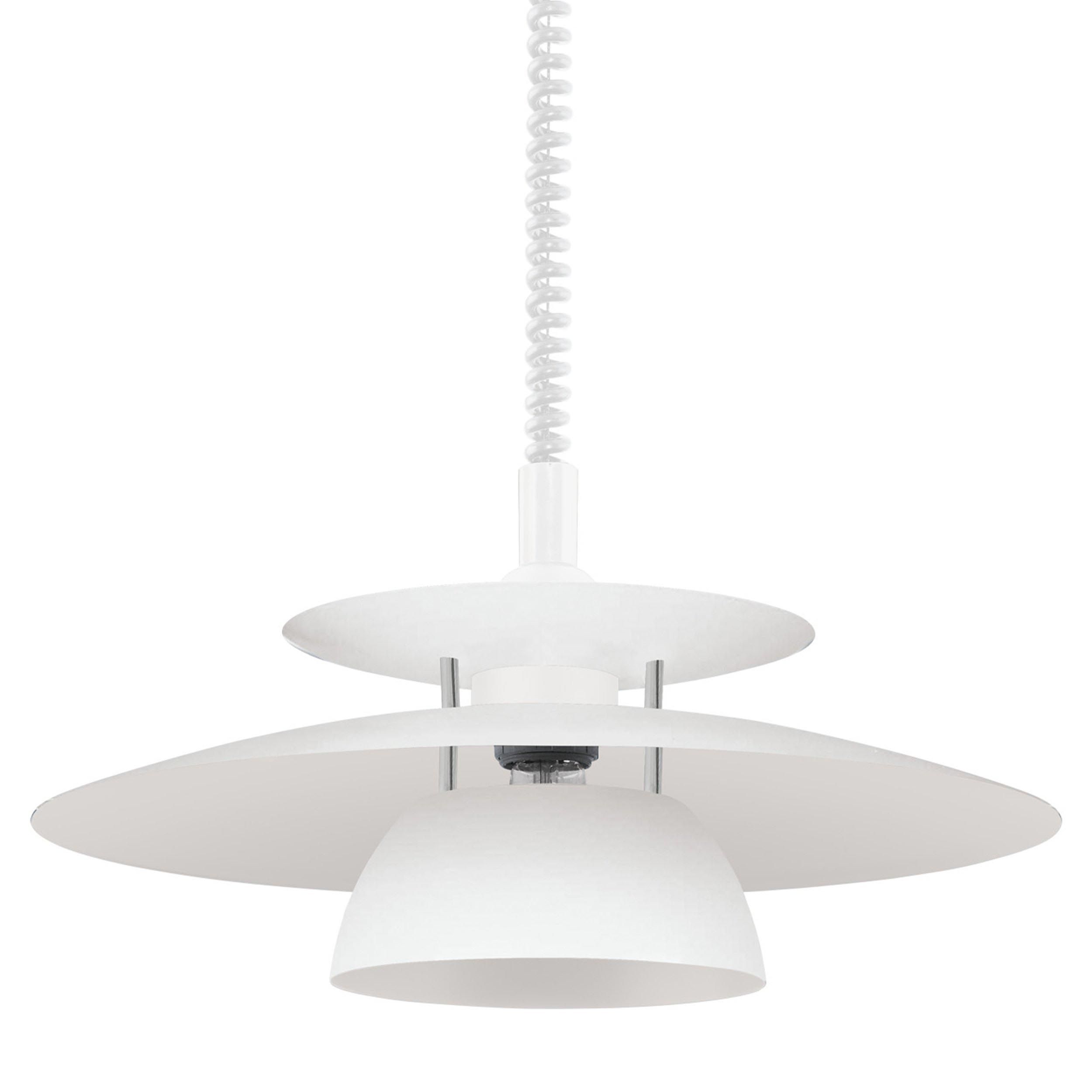 Suspension BRENDA verre blanc Ø43cm