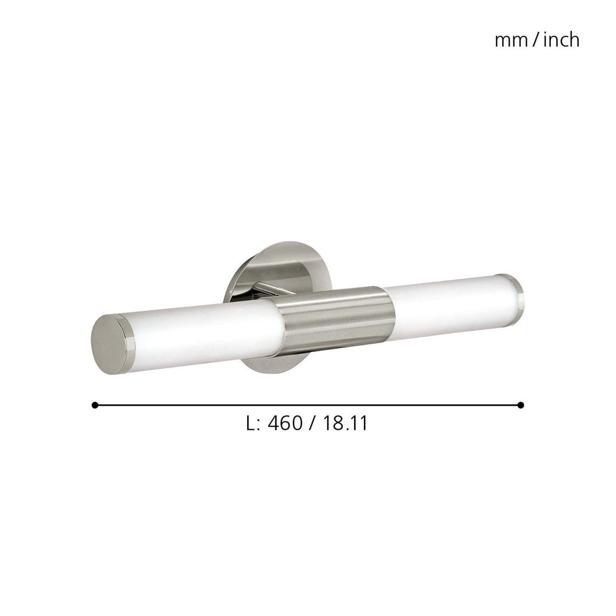 Applique PALMERA nickel L46cm