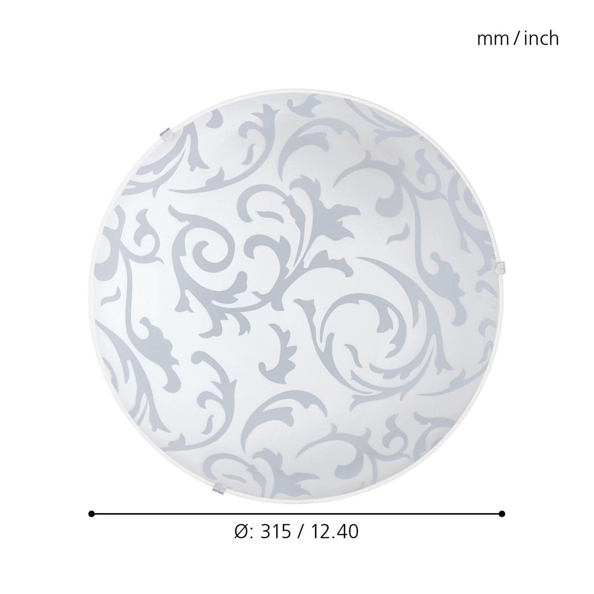 Plafonnier SCAELA blanc Ø31,5cm