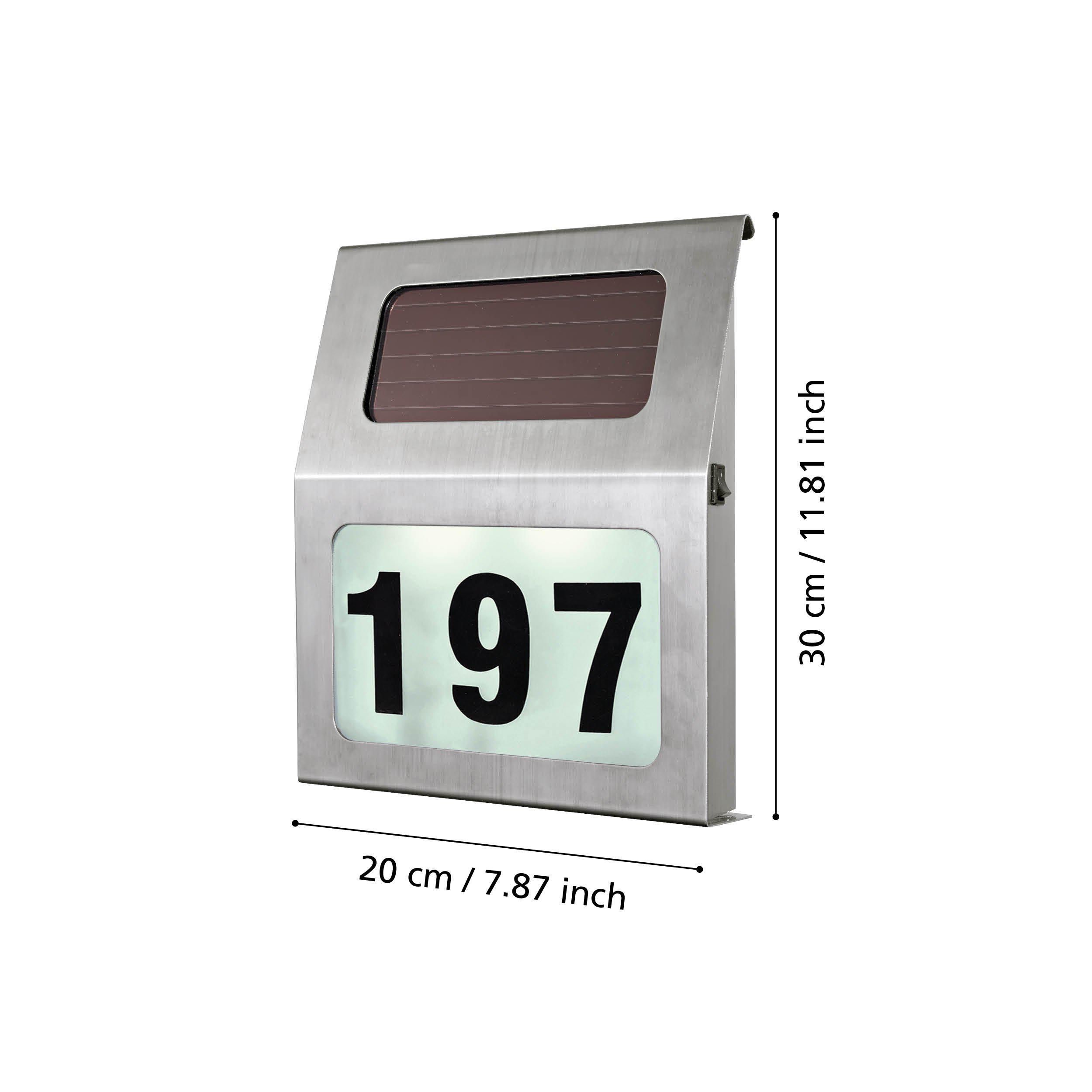 Applique extérieur LED Z_SOLAR nickel H30cm
