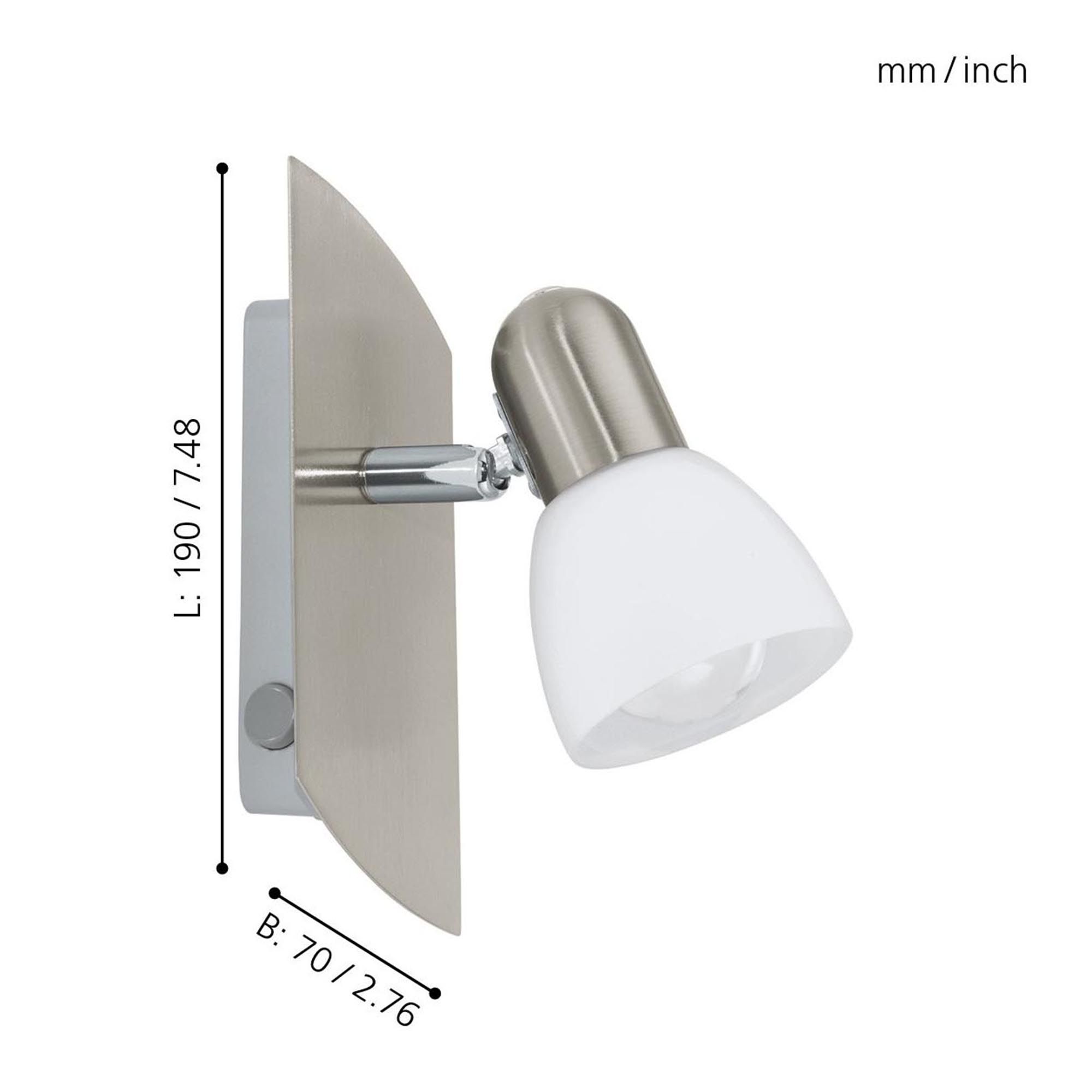 Spot ENEA gris L19cm