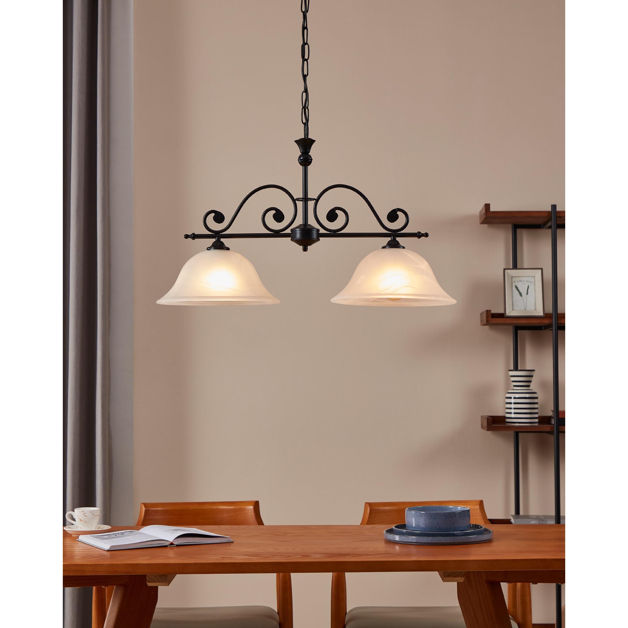 Suspension MURCIA noir L68cm