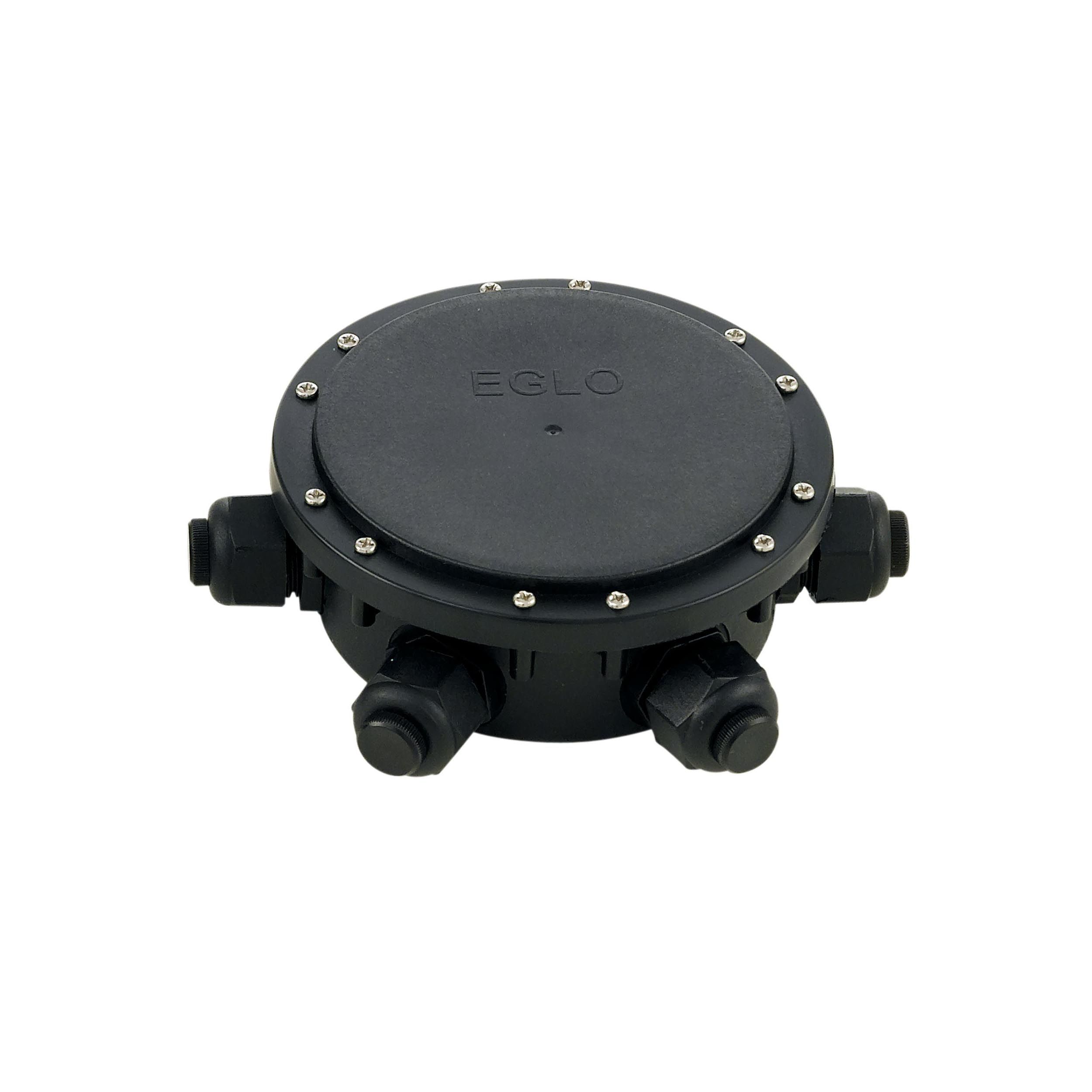 Raccord extérieur en plastique noir CONNECTOR BOX 6