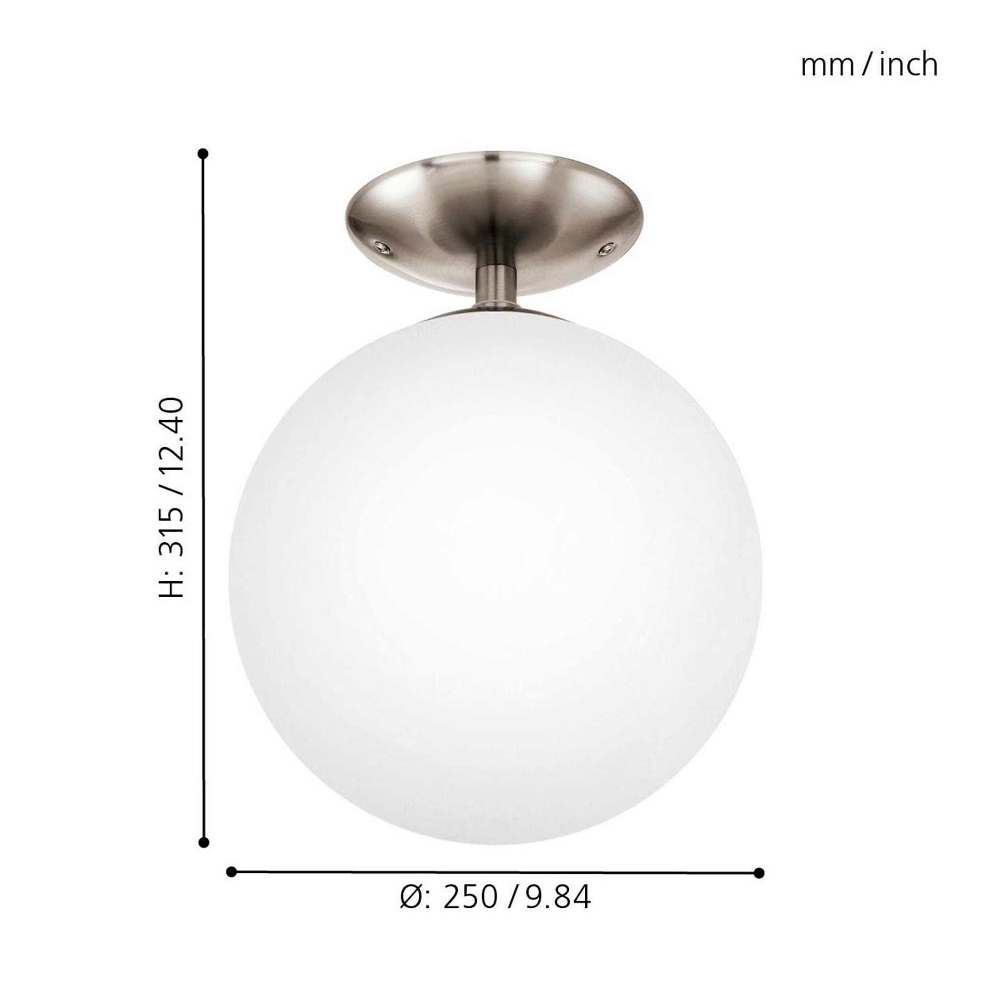 Plafonnier RONDO blanc Ø25cm