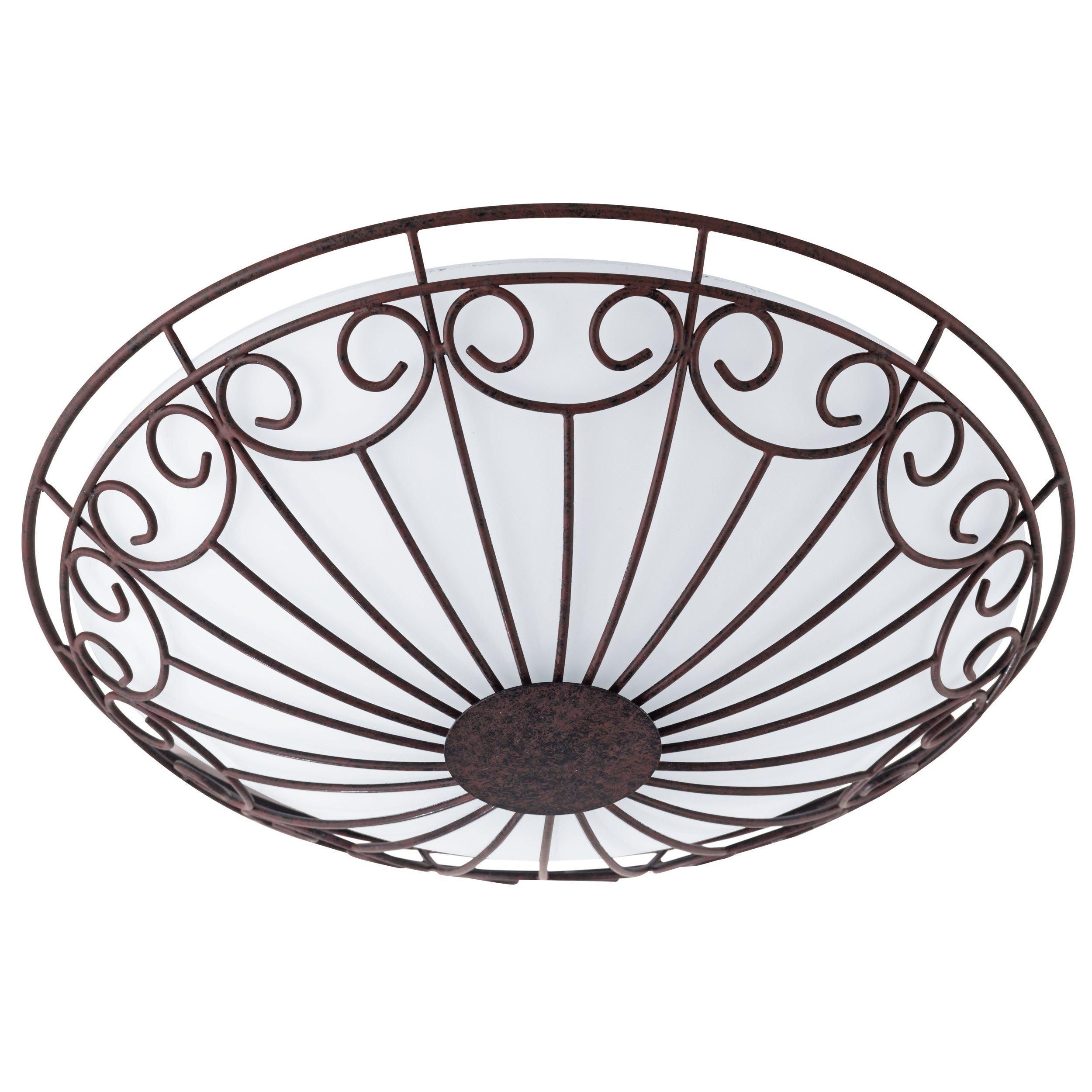 Plafonnier COLTI marron Ø35cm