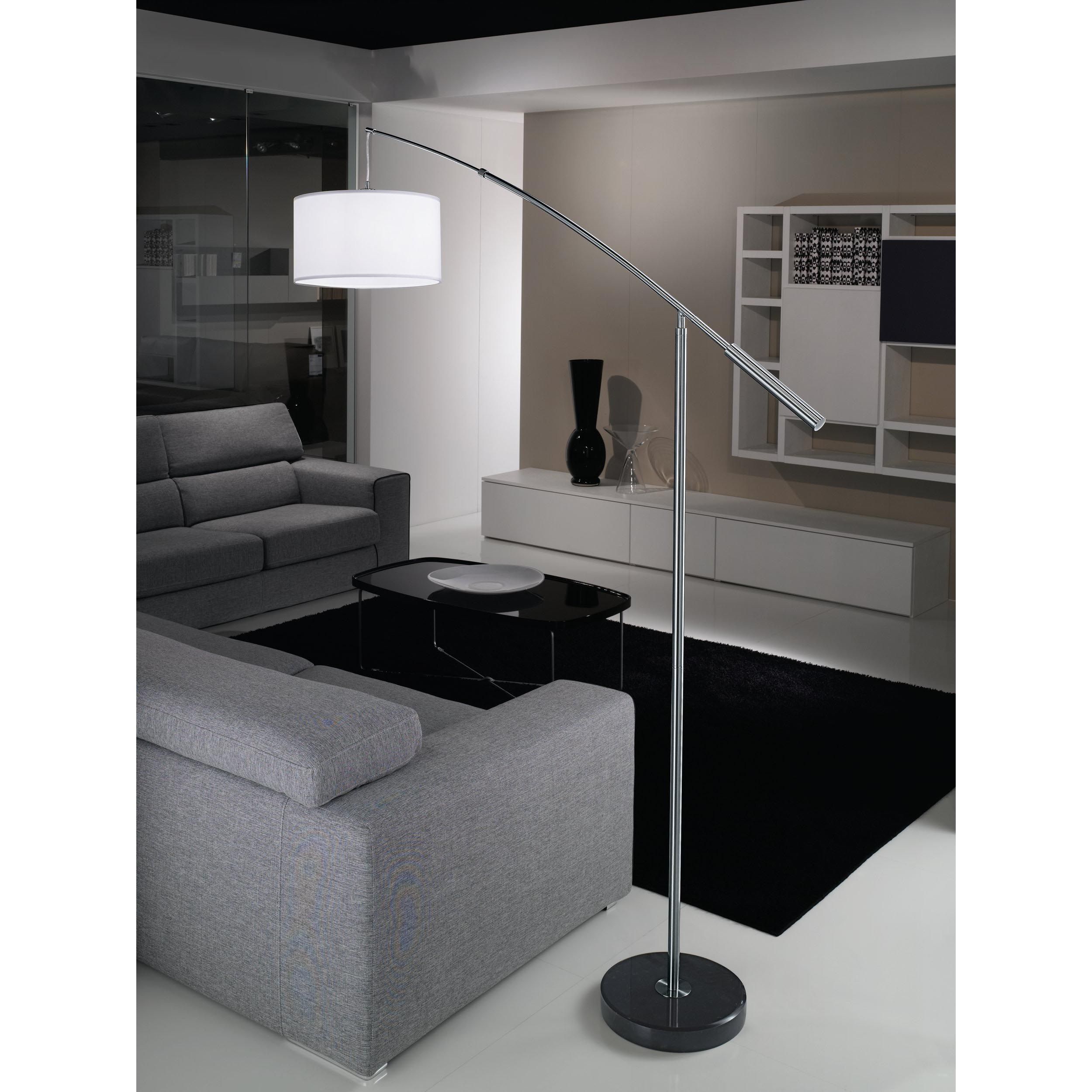 Lampadaire NADINA nickel H179cm