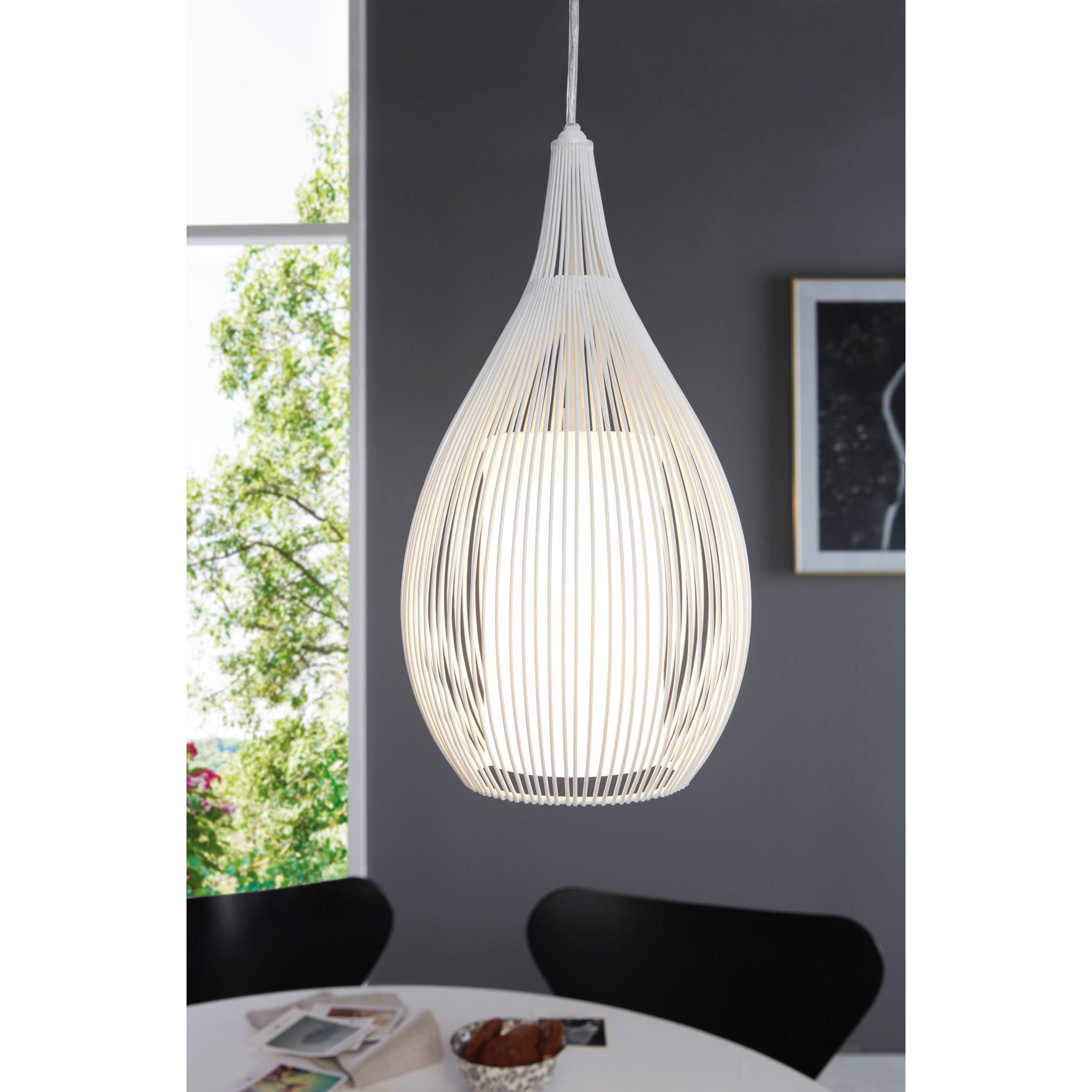 Suspension RAZONI blanc H130cm