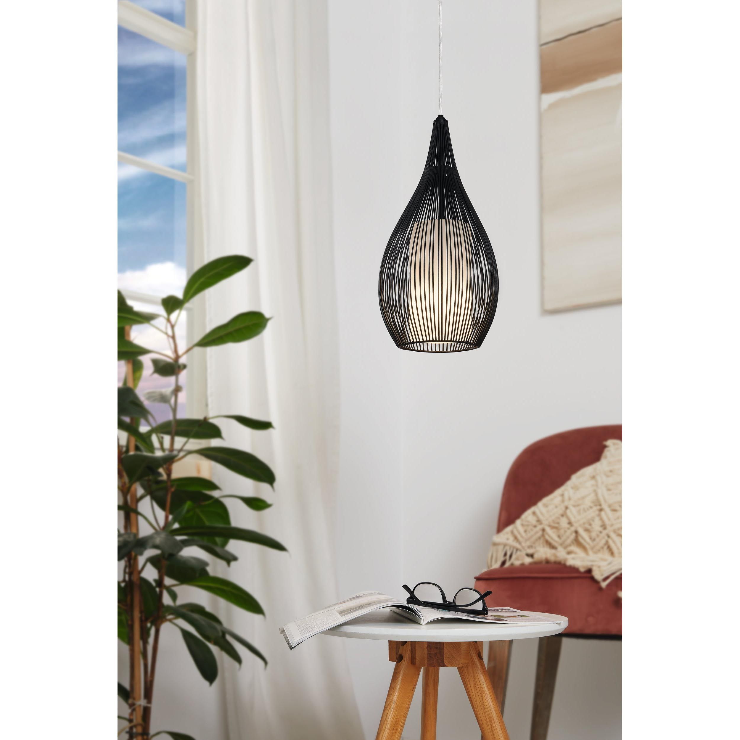 Suspension RAZONI noir H130cm