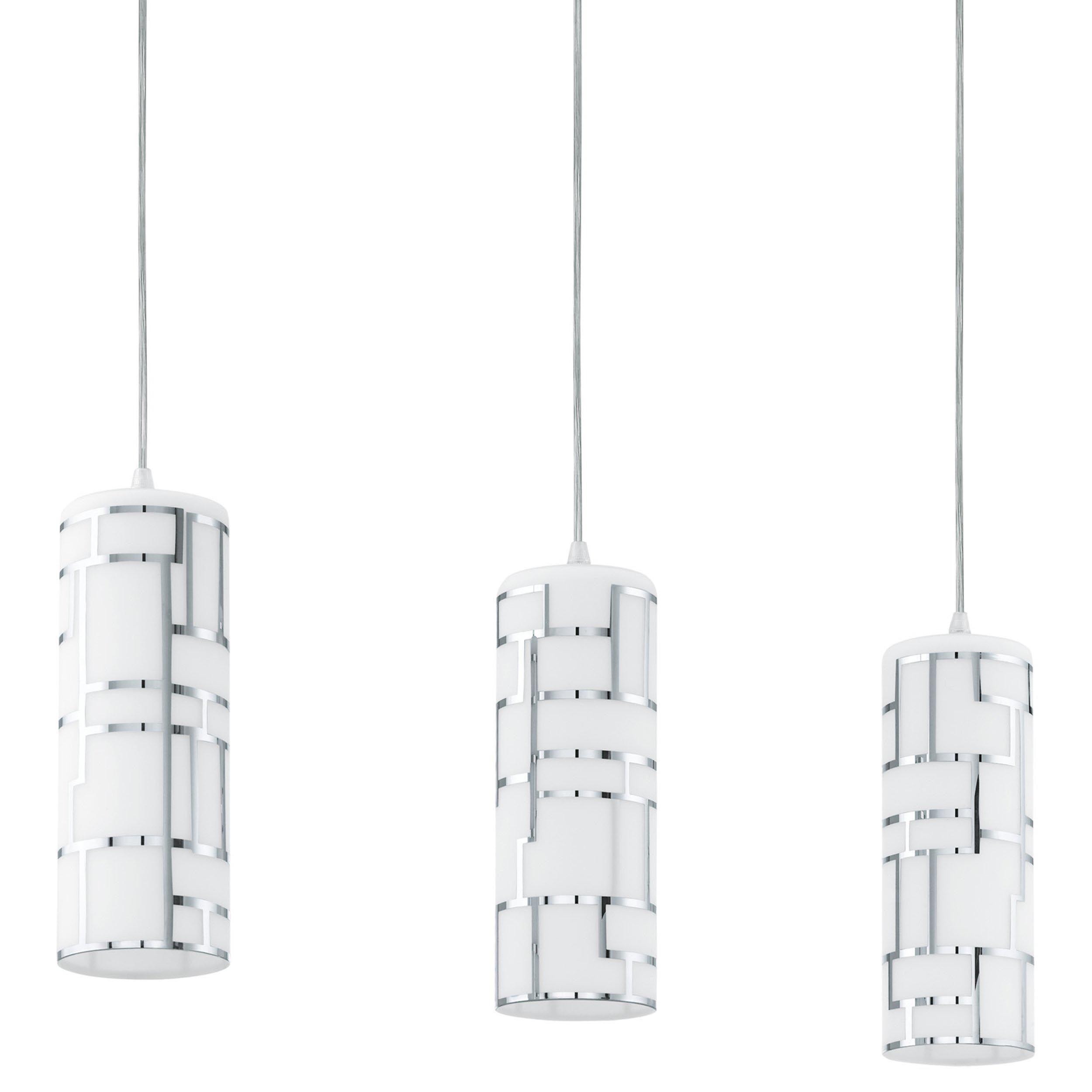 Suspension BAYMAN verre chromé H110cm